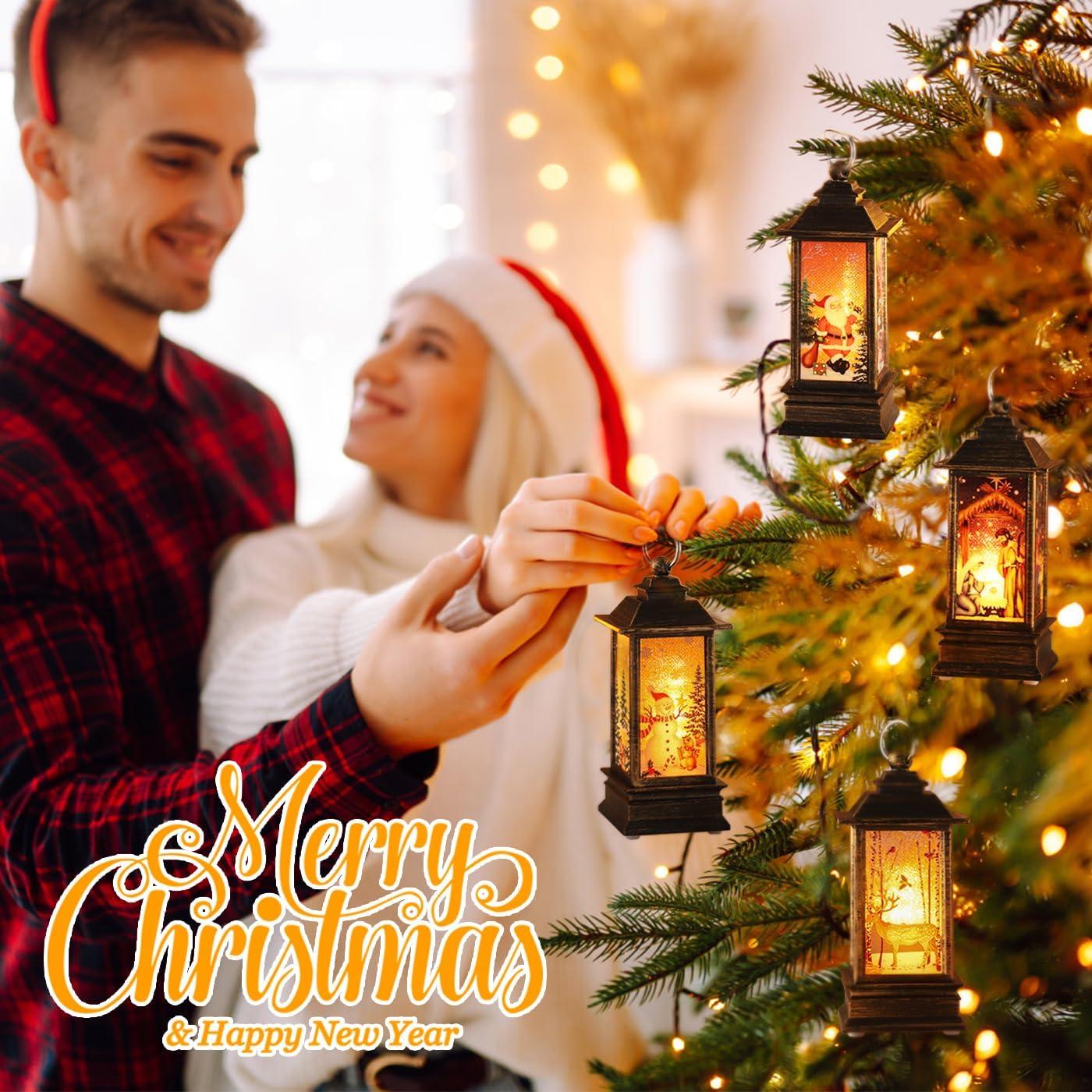 Lámparas Decorativas Navideñas LED JEDAWN 4 PCS 2.54 cm