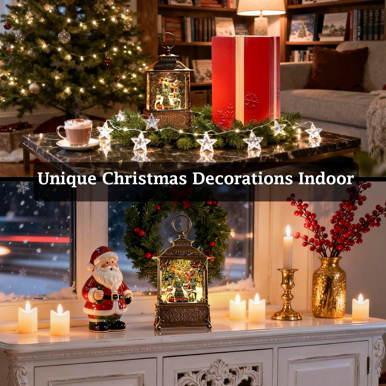 Linterna Musical de Nieve KAMPGO 26.7x16.5cm con LED