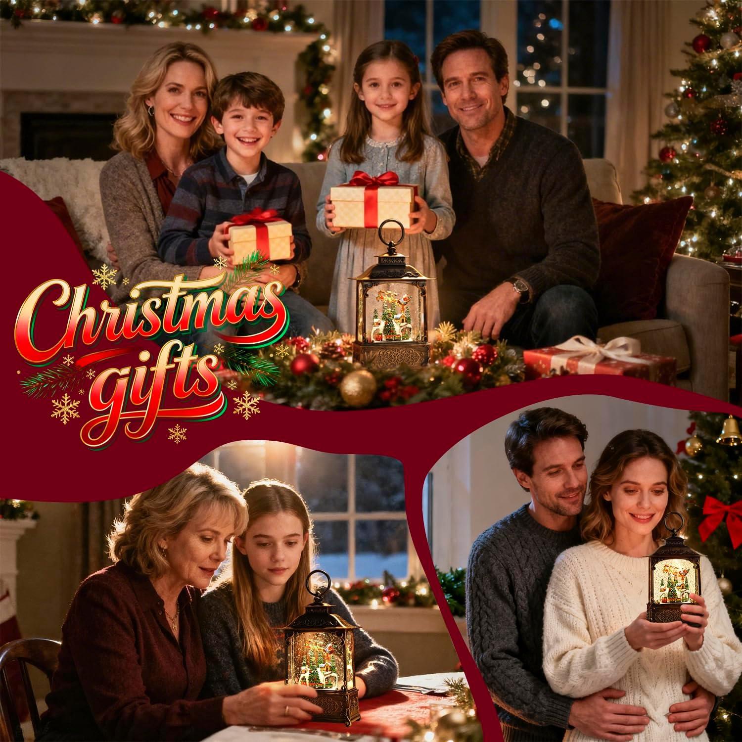 Linterna Musical de Nieve KAMPGO 26.7x16.5cm con LED