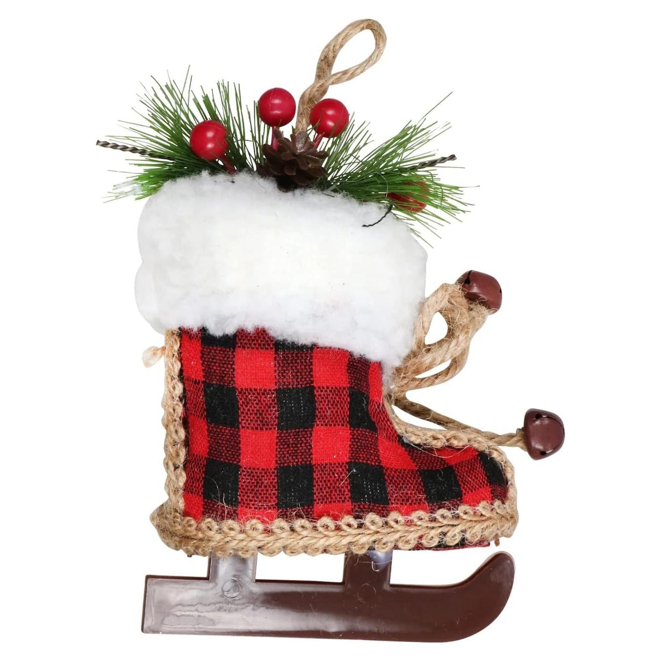 Adorno navideño patín de hielo Hobby Lobby 15.56 cm Rojo