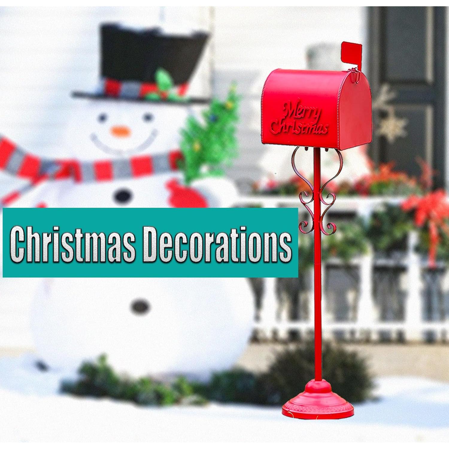 Buzón de Navidad Rojo Phaxth 94 cm Hierro Decorativo