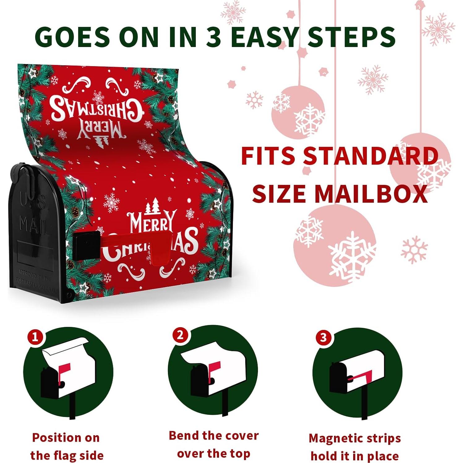 Cubierta de Buzón de Navidad Dacawin 53.34x45.72cm Magnética