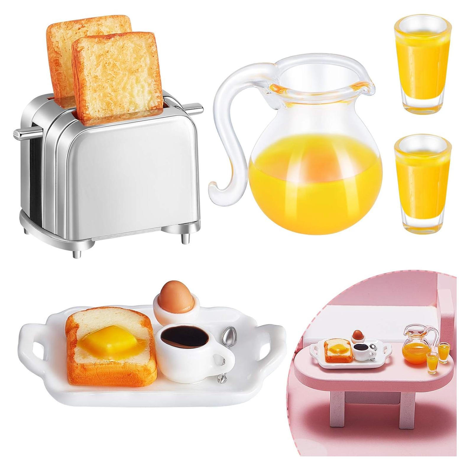 Accesorios Casa de Muñecas Skylety Mini Set Desayuno
