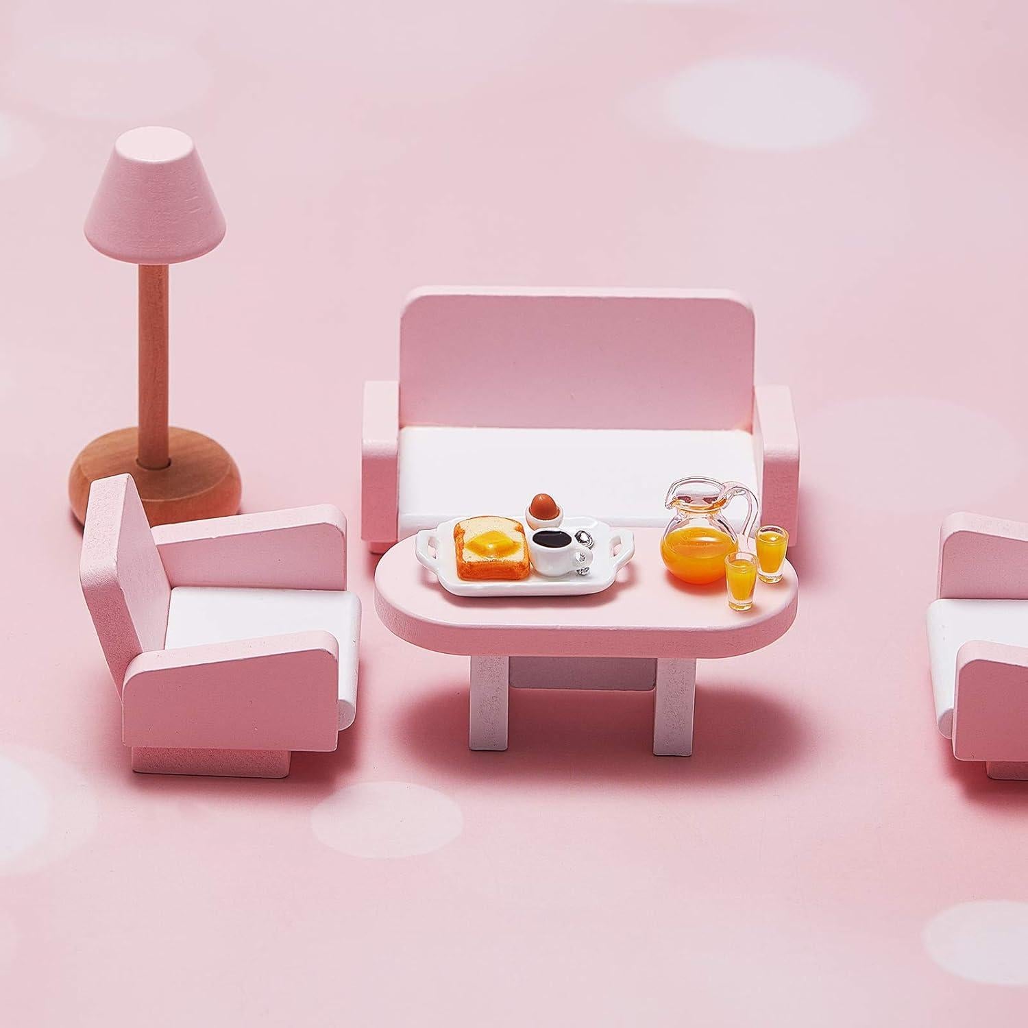 Accesorios Casa de Muñecas Skylety Mini Set Desayuno