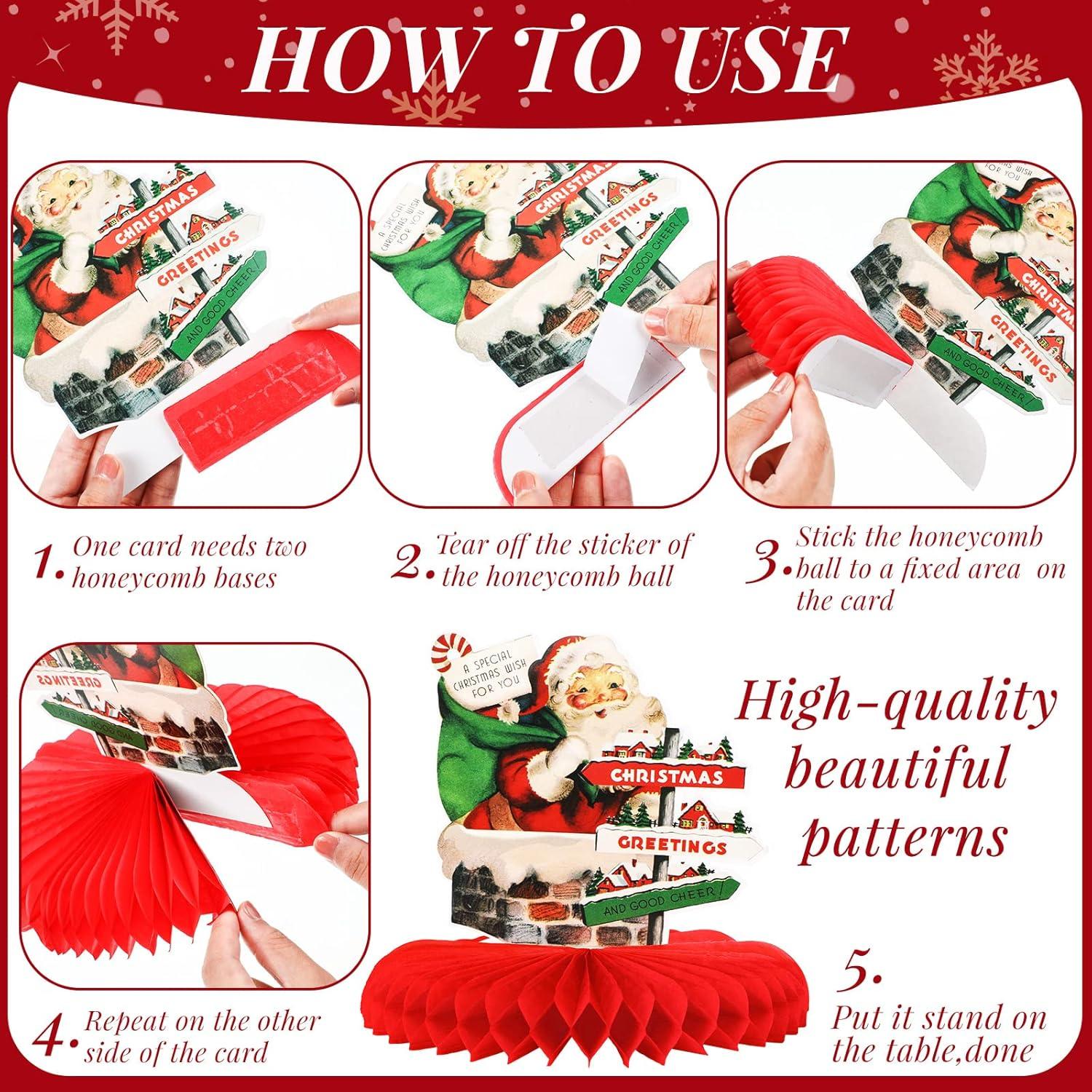 Centro de Mesa Navideño Vintage 9 Pcs Sinmoe - Decoración