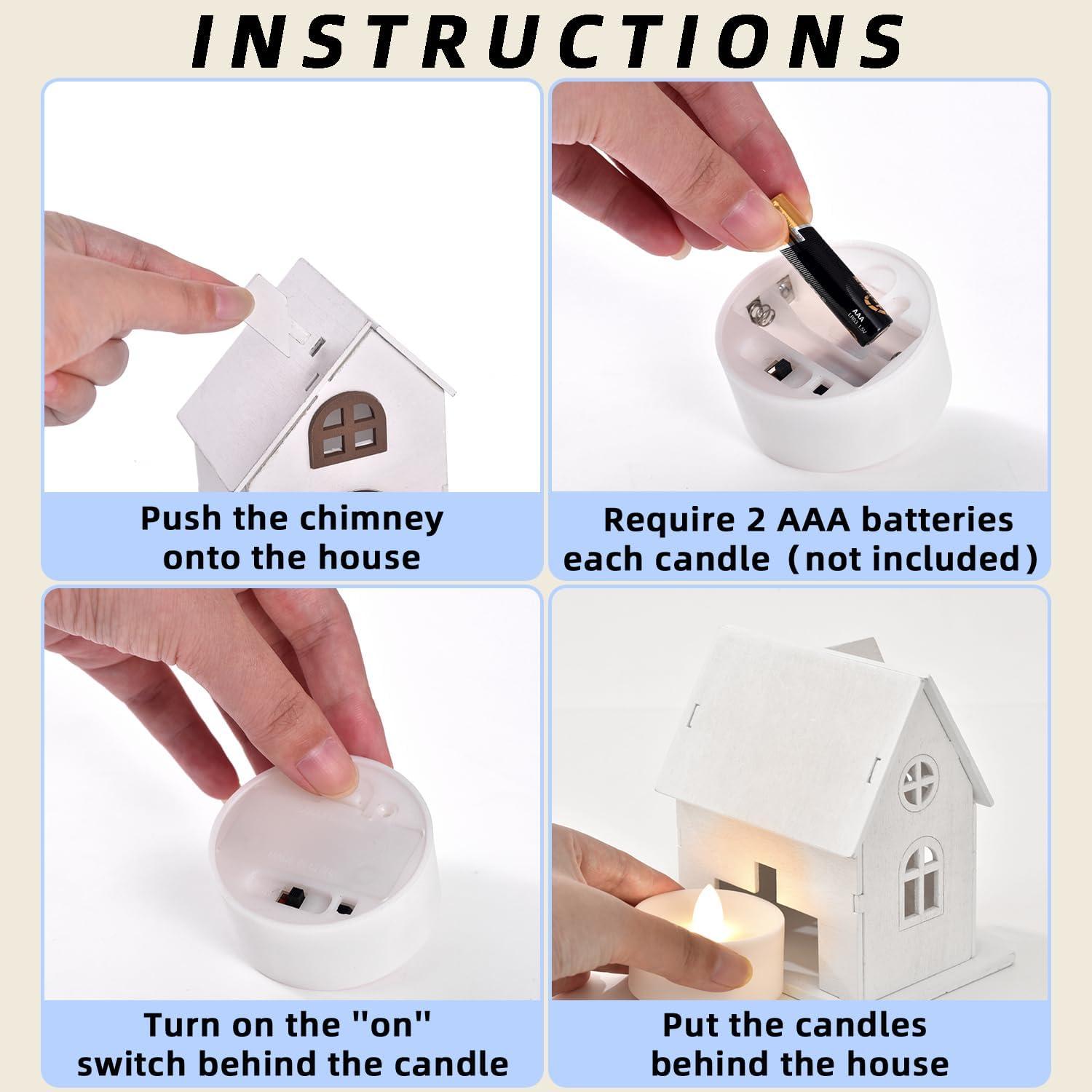 Conjunto de Esculturas Navideñas Ovootok, 9 Piezas con LED