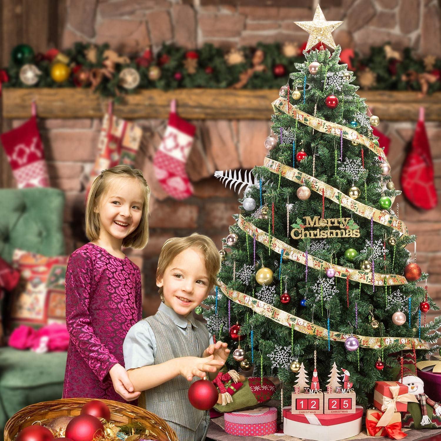 Adornos de Plástico Brillante AMS 30 PCS Carámbano 13cm