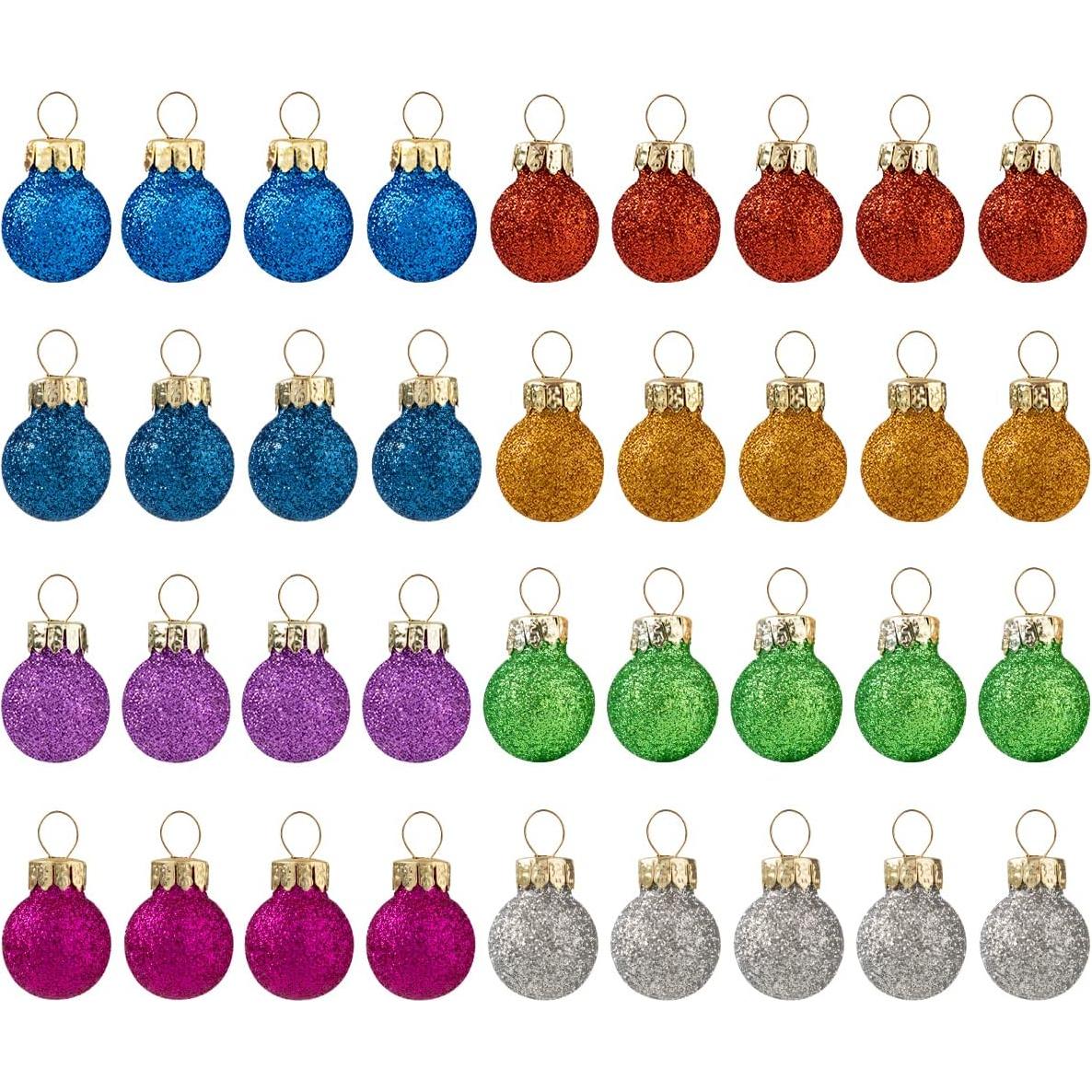 Joiedomi 36 Bolas de Vidrio Brillantes 2.54 cm para Navidad