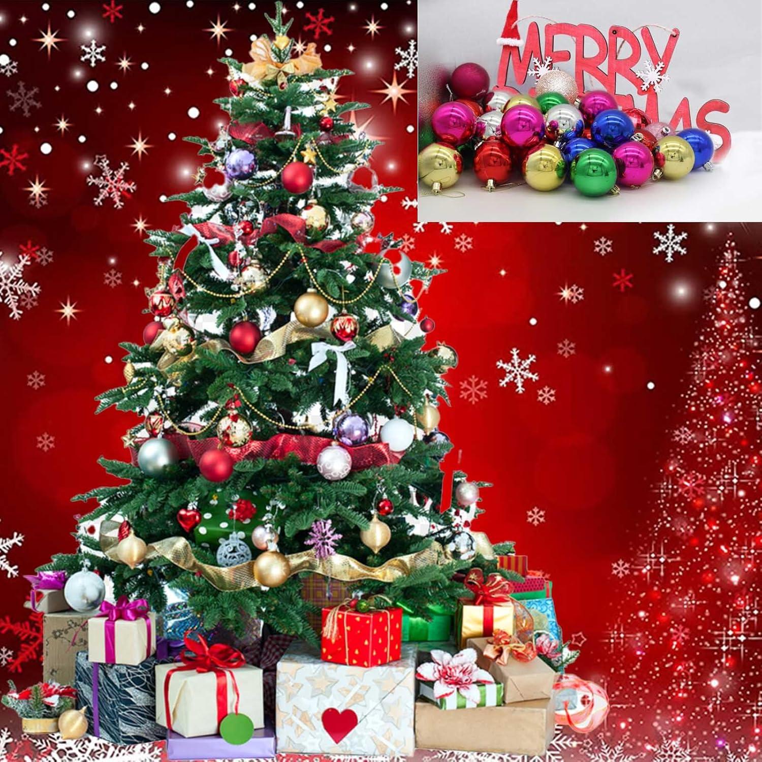 Paquete de 24 Bolas Ornamentales HQM 3 cm Multicolor