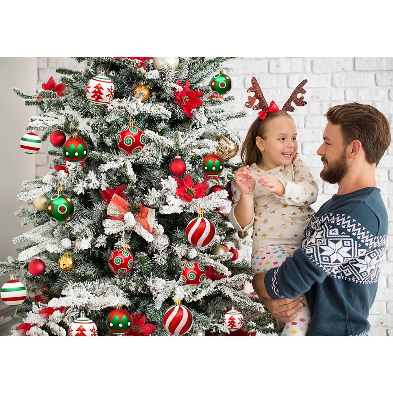 Set de 30 Bolas de Navidad KALOR 6cm Multicolor Decorativas