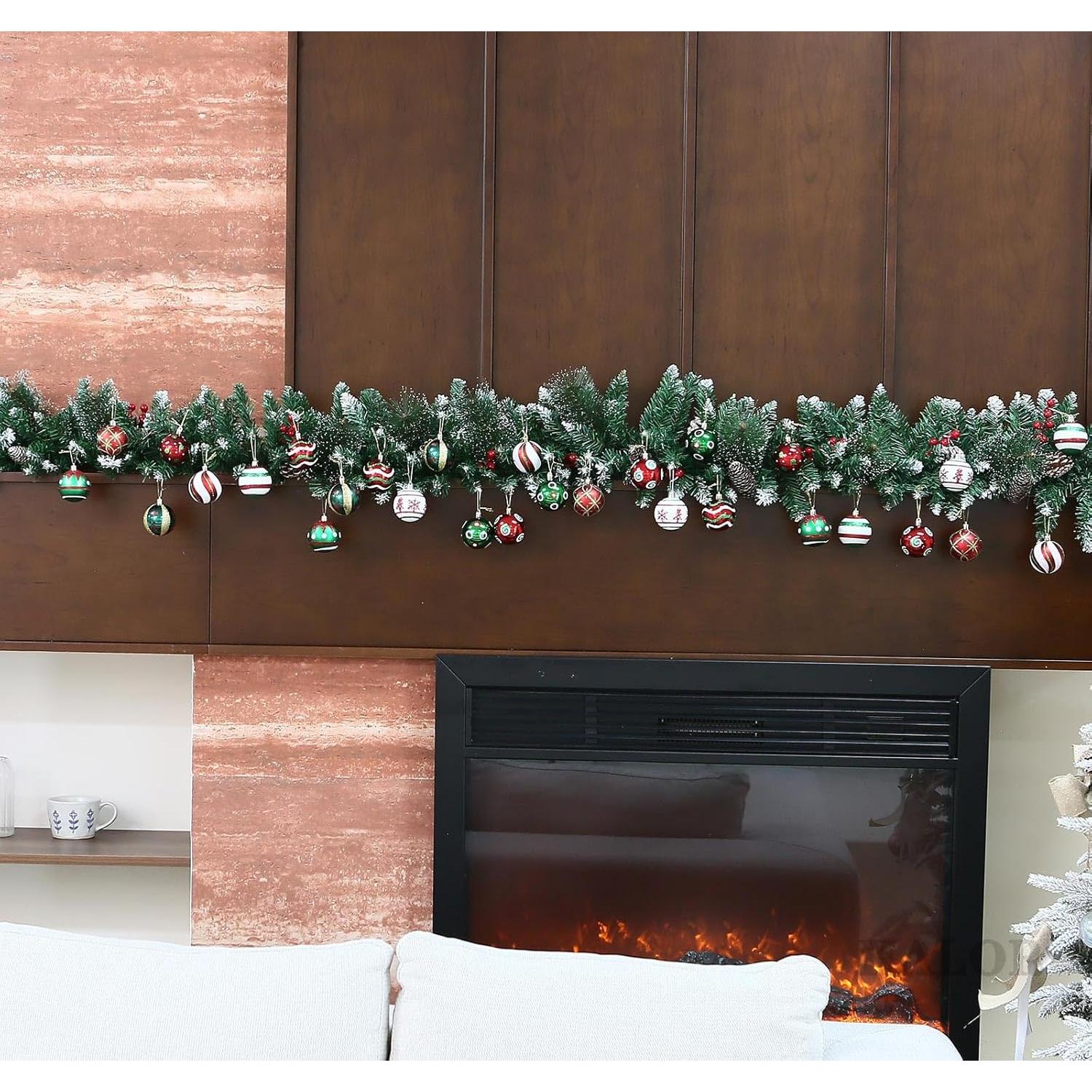 Set de 30 Bolas de Navidad KALOR 6cm Multicolor Decorativas