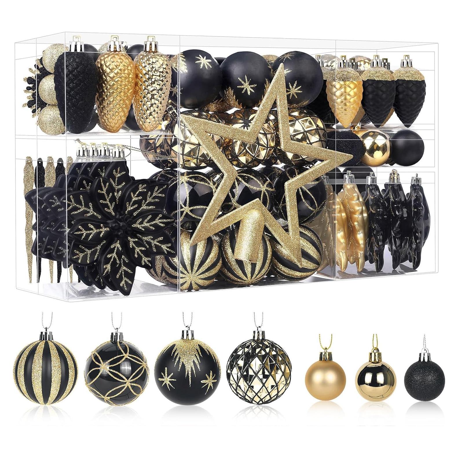 Conjunto de Adornos de Navidad SHareconn 106 Piezas Colorido