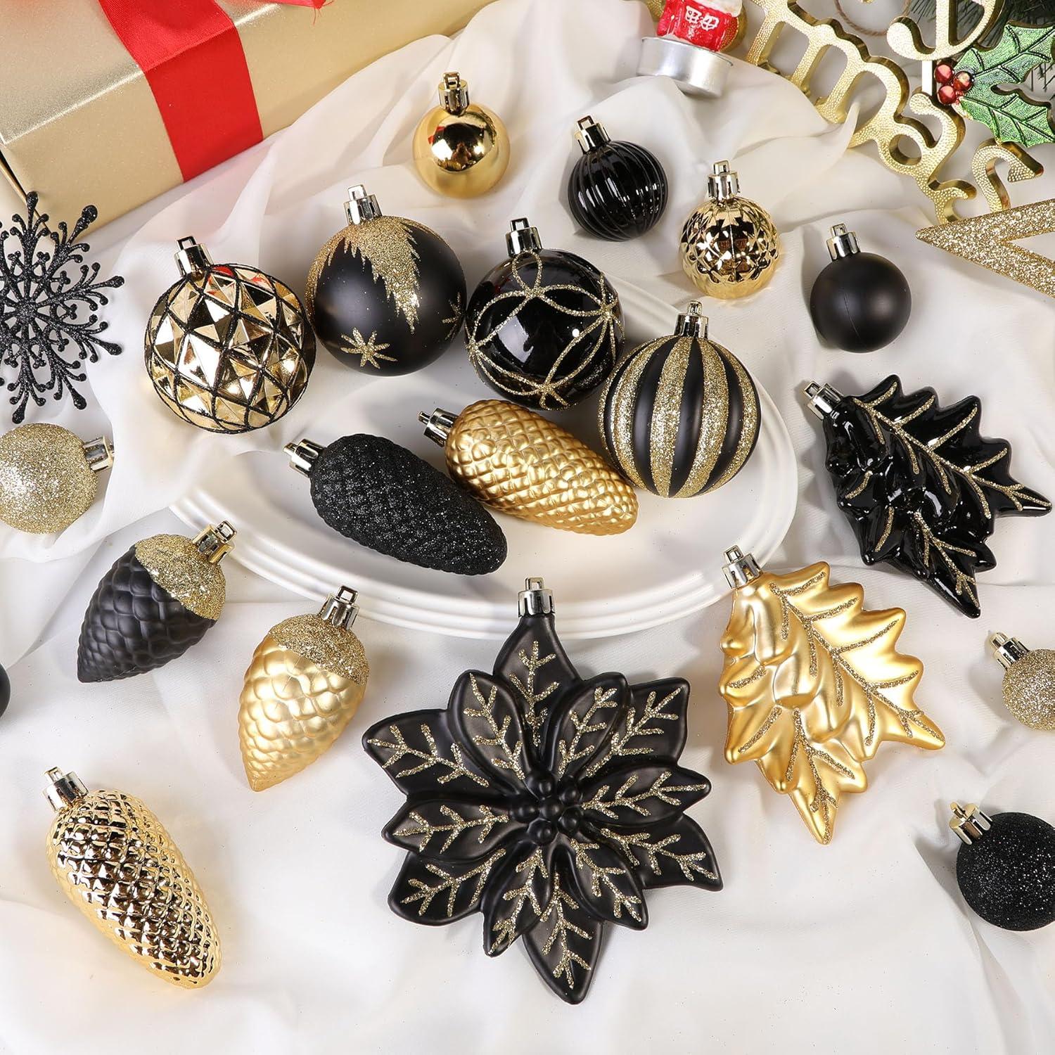 Conjunto de Adornos de Navidad SHareconn 106 Piezas Colorido