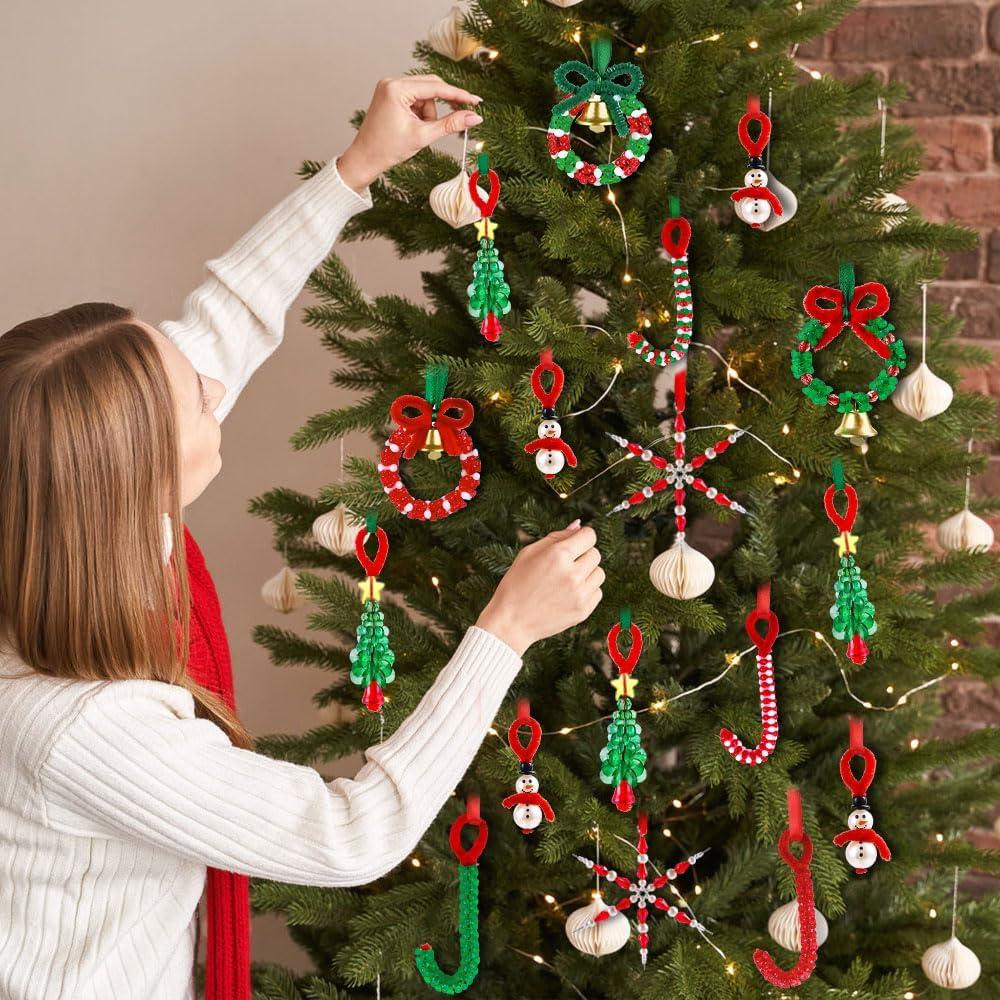 Kit de Adornos Navideños Vellibring 36 Sets DIY Miniaturas