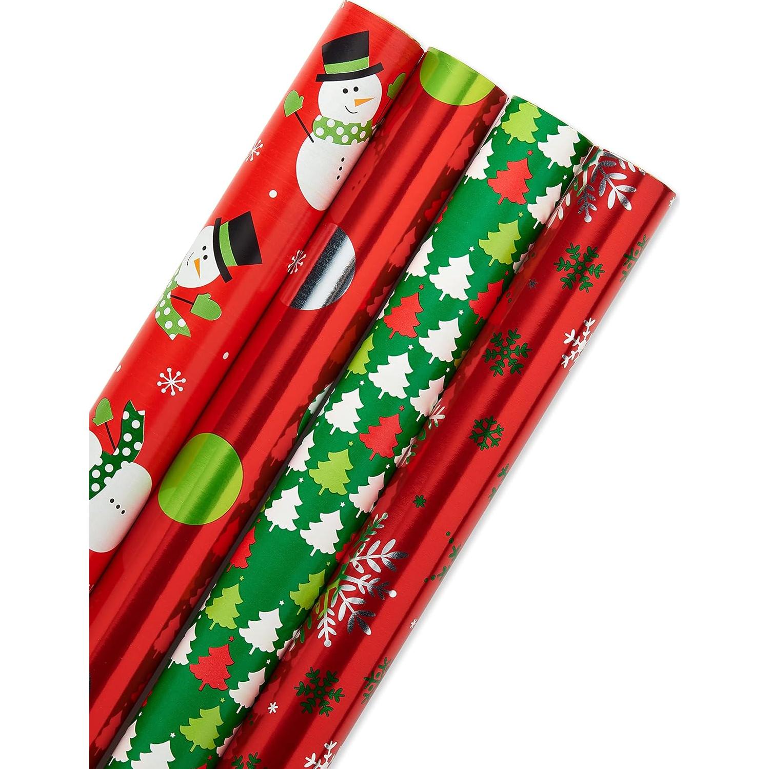 Papel de Regalo Navideño Reversible American Greetings 4 Rollos 9.29 m²