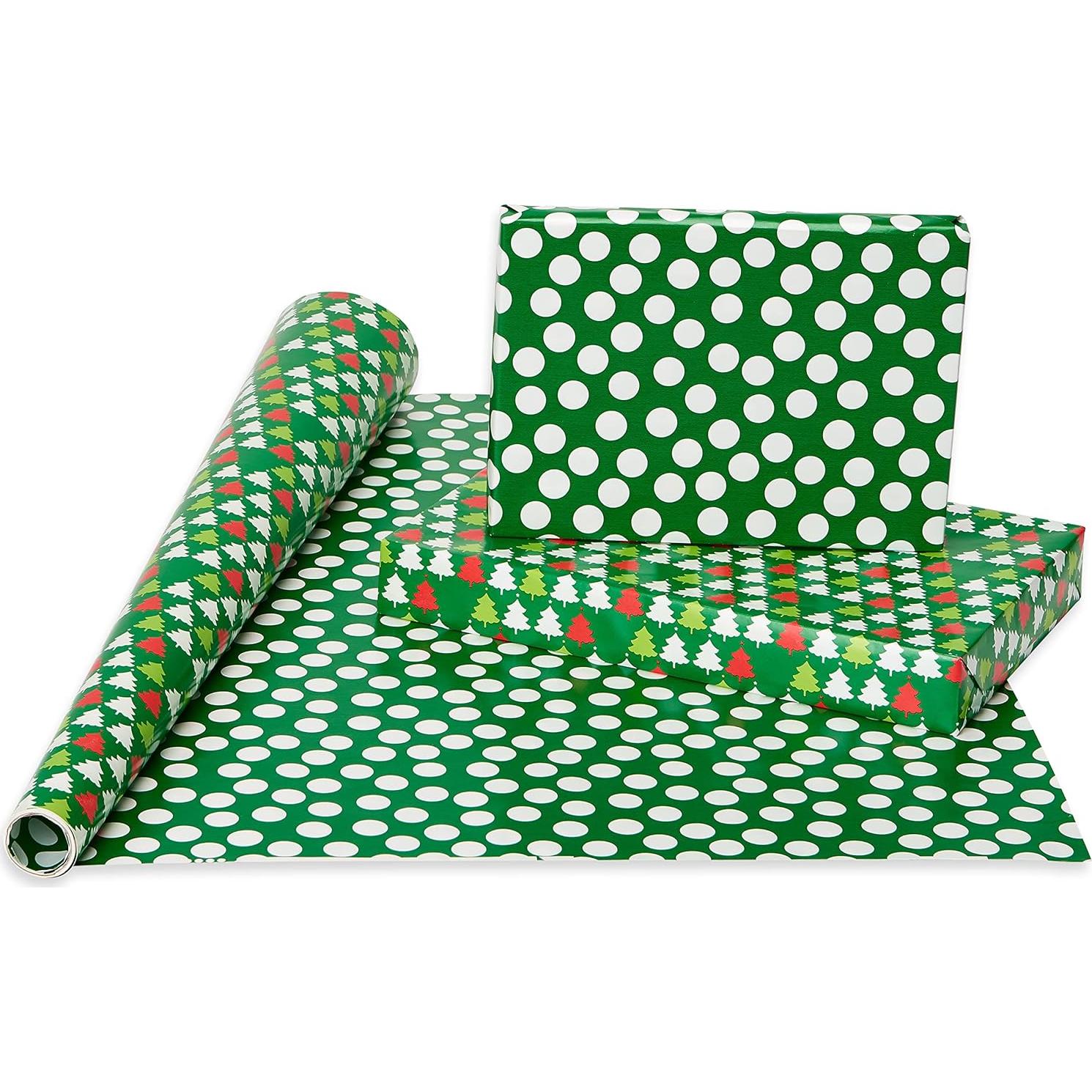 Papel de Regalo Navideño Reversible American Greetings 4 Rollos 9.29 m²