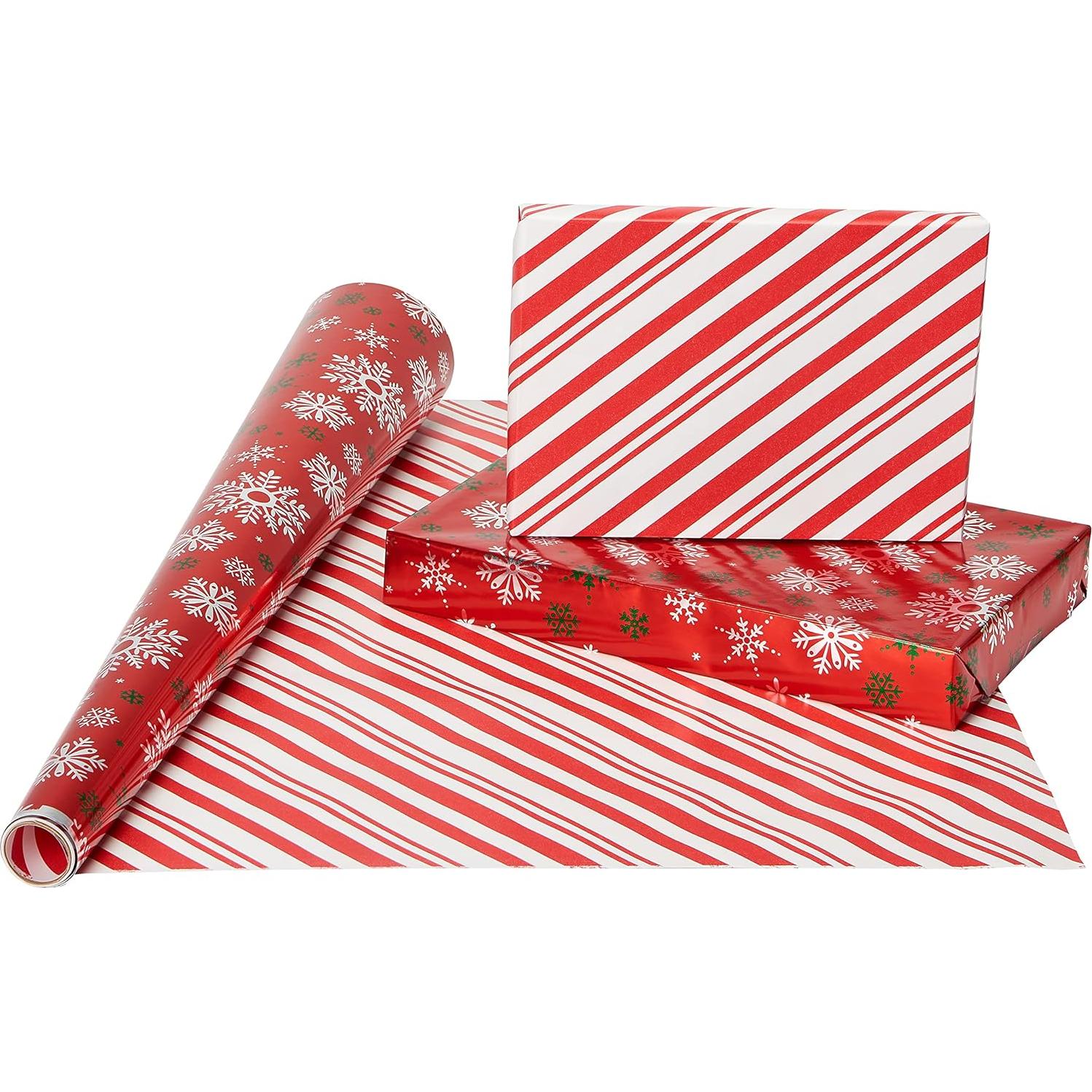 Papel de Regalo Navideño Reversible American Greetings 4 Rollos 9.29 m²
