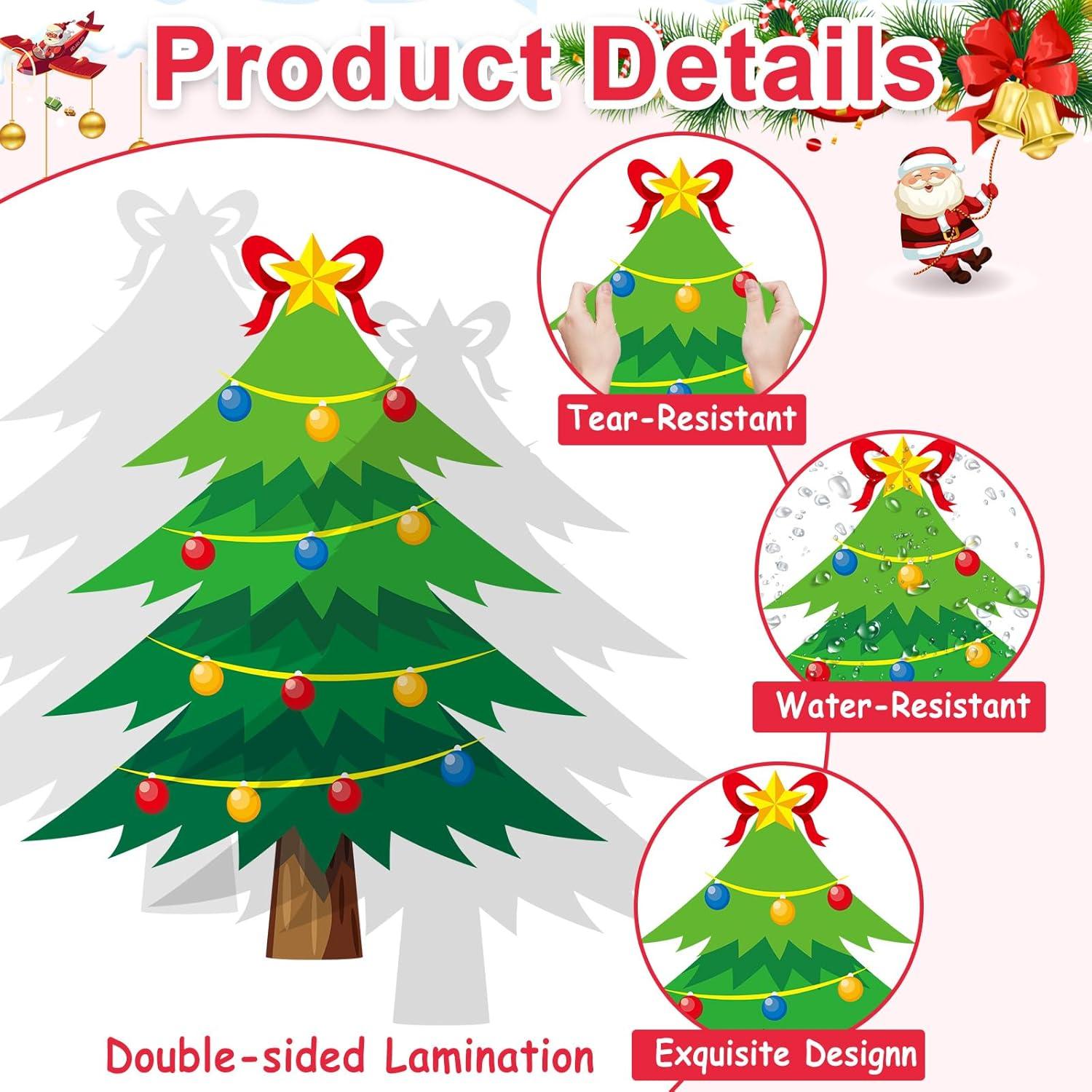 Juego de Decoración Navideña Naozinebi 49 Piezas Reno y Árbol