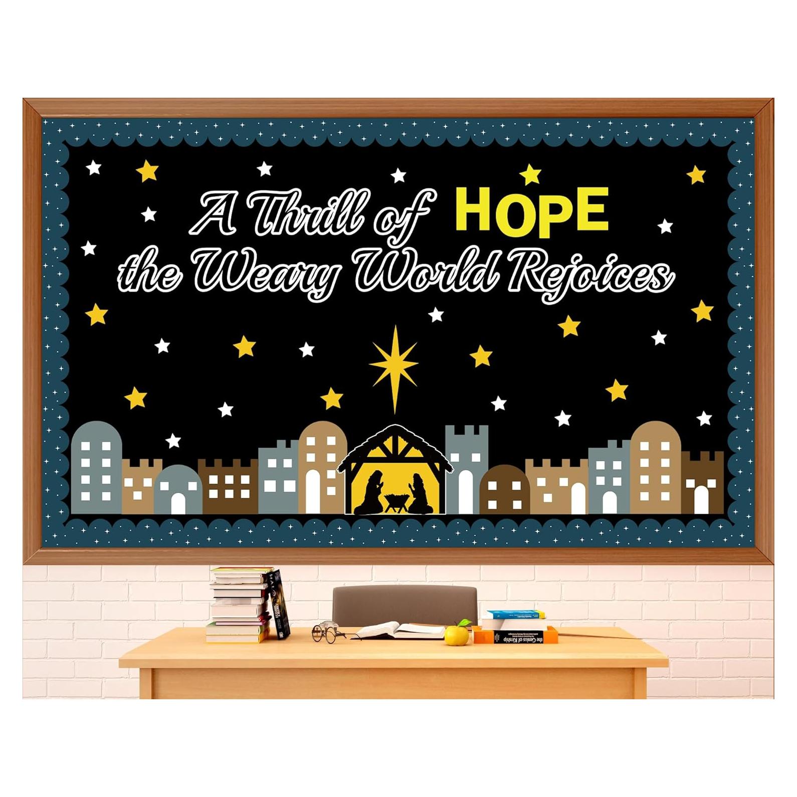 Conjunto de Decoraciones Religiosas de Natividad Saludo de Fiesta