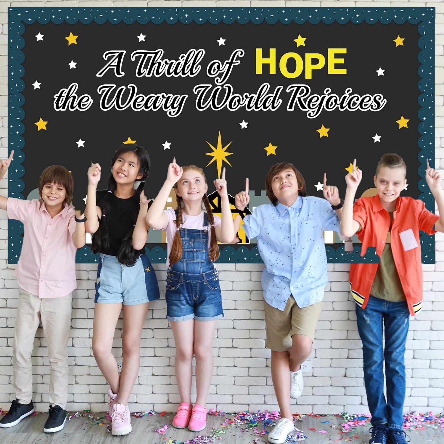 Conjunto de Decoraciones Religiosas de Natividad Saludo de Fiesta