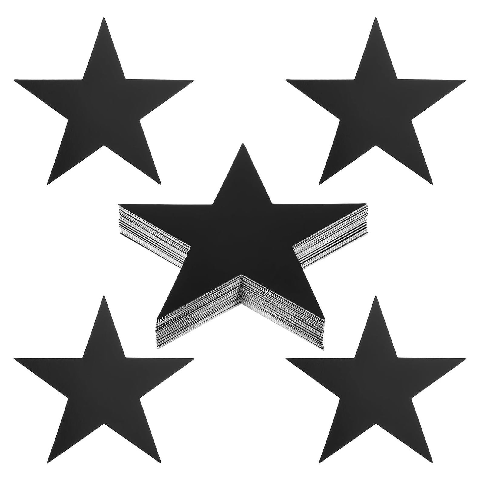 Recortes de Estrellas PATIKIL 48 Piezas 150mm Negro