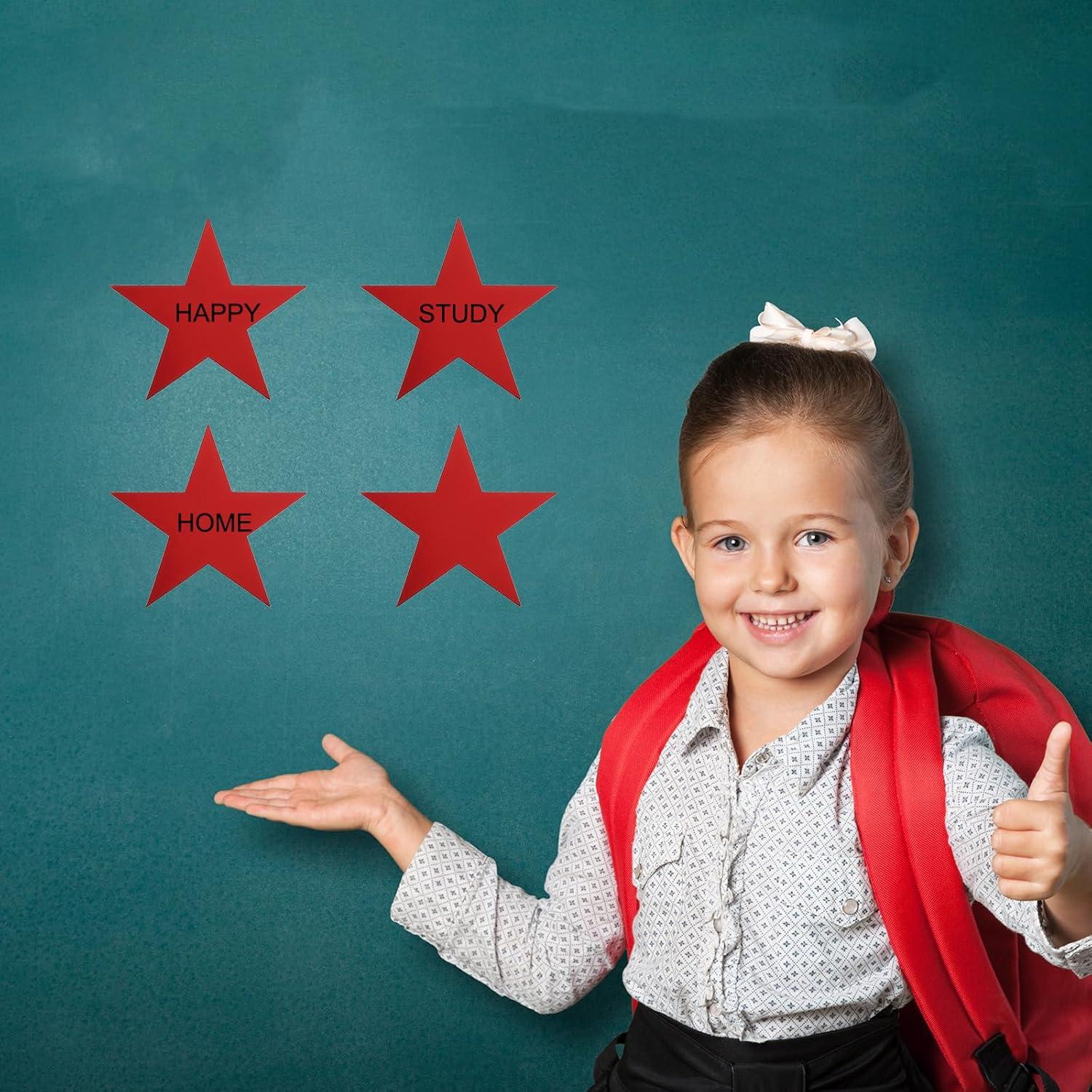 Recortes de Estrellas PATIKIL 48 Piezas 150mm Negro