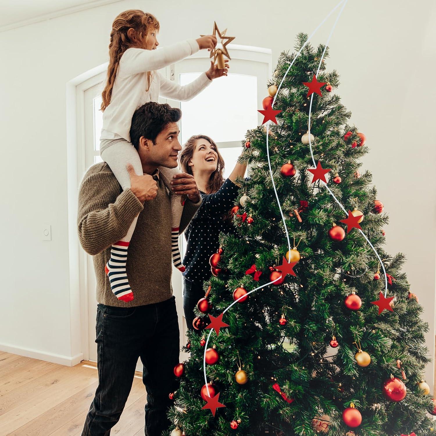 Recortes de Estrellas PATIKIL 48 Piezas 150mm Negro