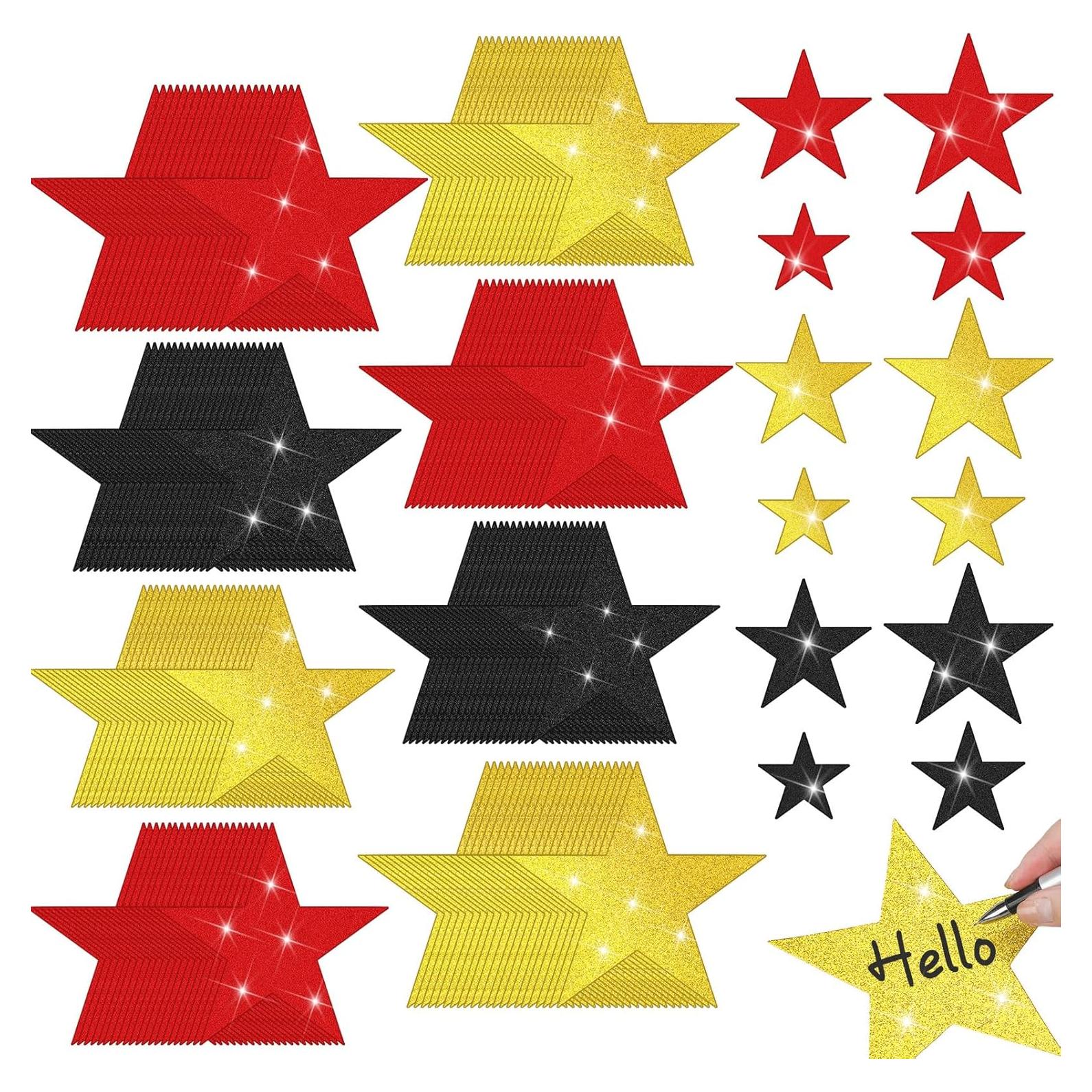 256 Recortes de Estrellas Brillantes Ctosree - Decoración de Papel