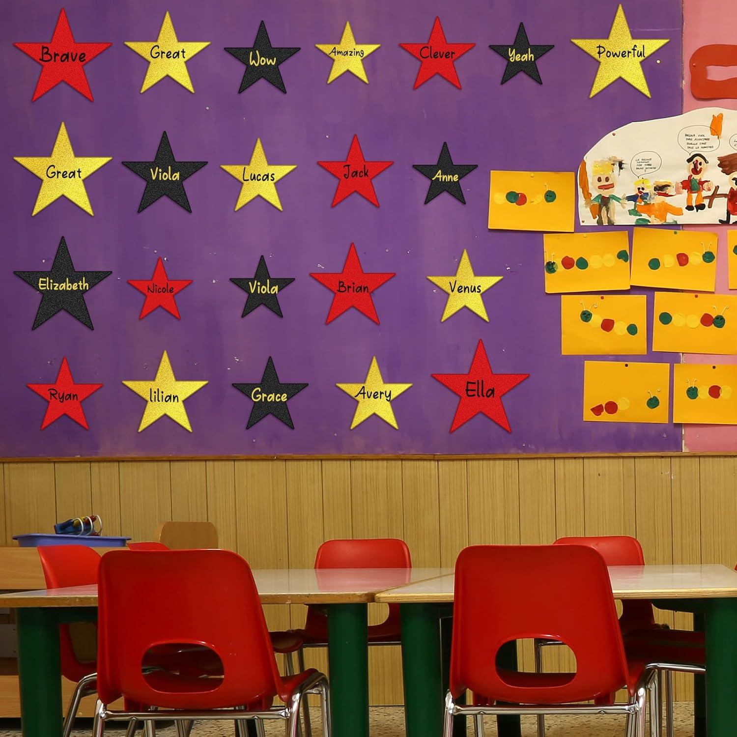 256 Recortes de Estrellas Brillantes Ctosree - Decoración de Papel