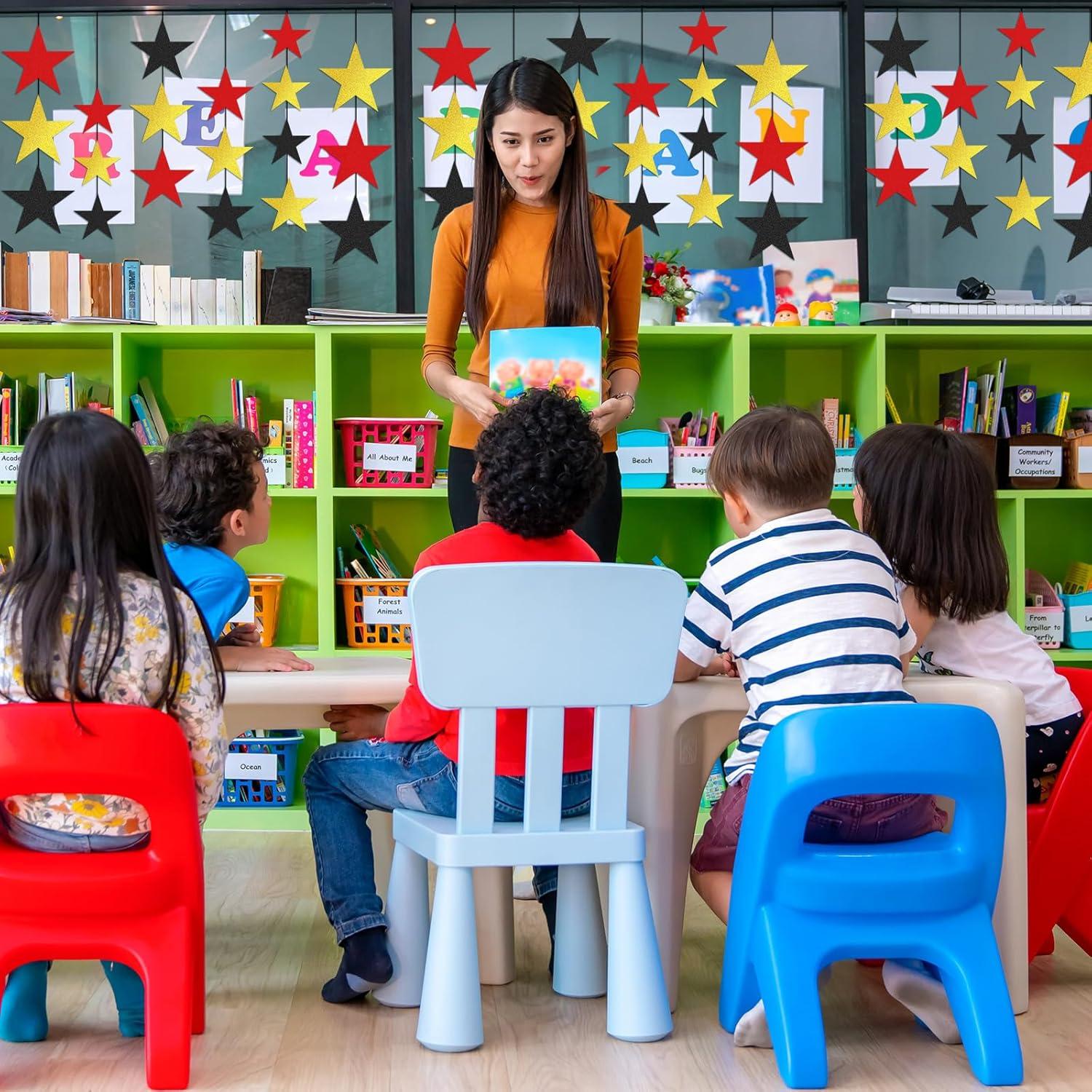 256 Recortes de Estrellas Brillantes Ctosree - Decoración de Papel