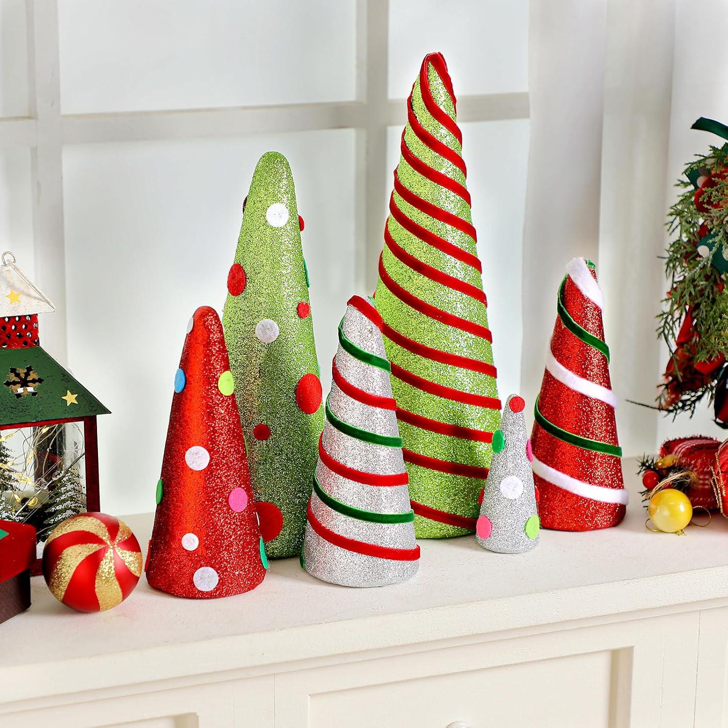 Conjunto de Decoraciones de Árbol de Navidad Marsui 6 Pcs