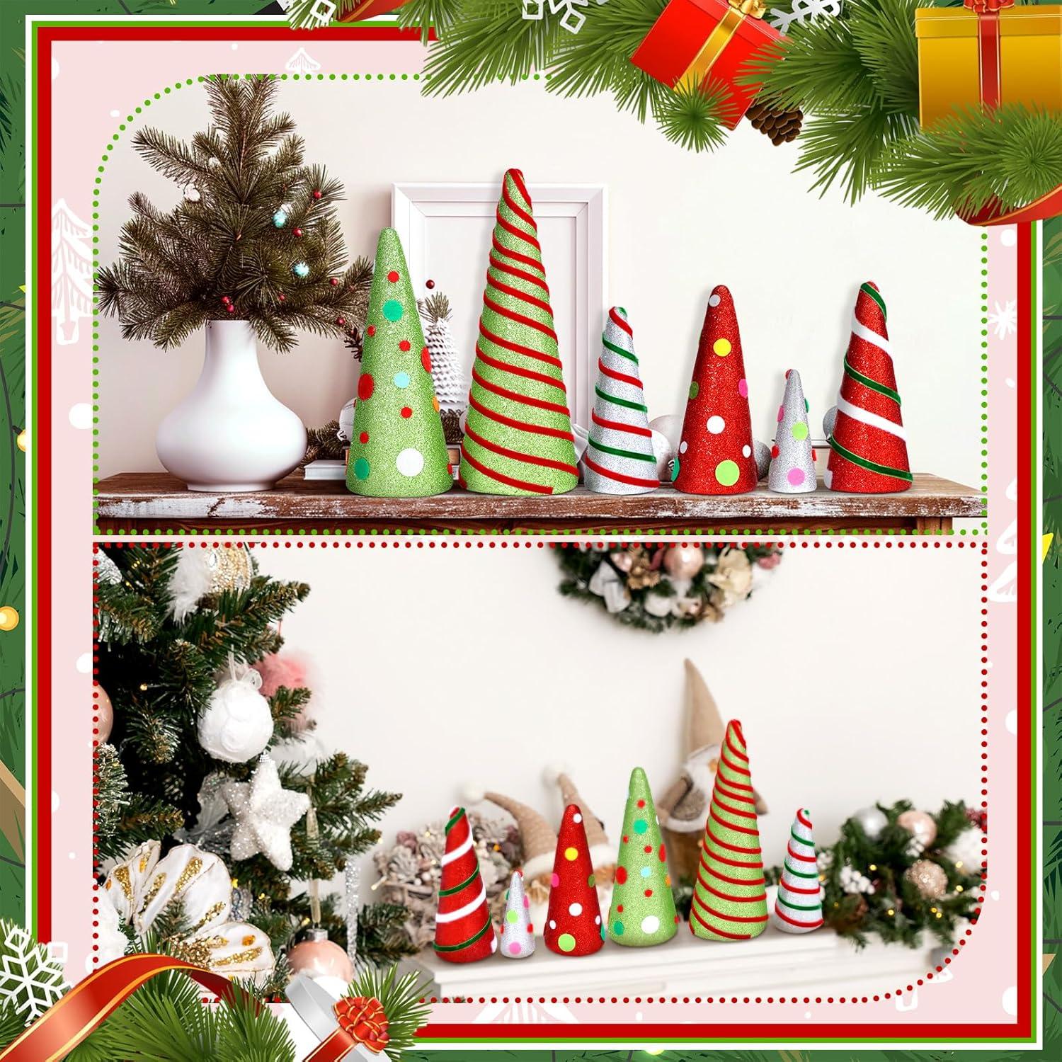Conjunto de Decoraciones de Árbol de Navidad Marsui 6 Pcs