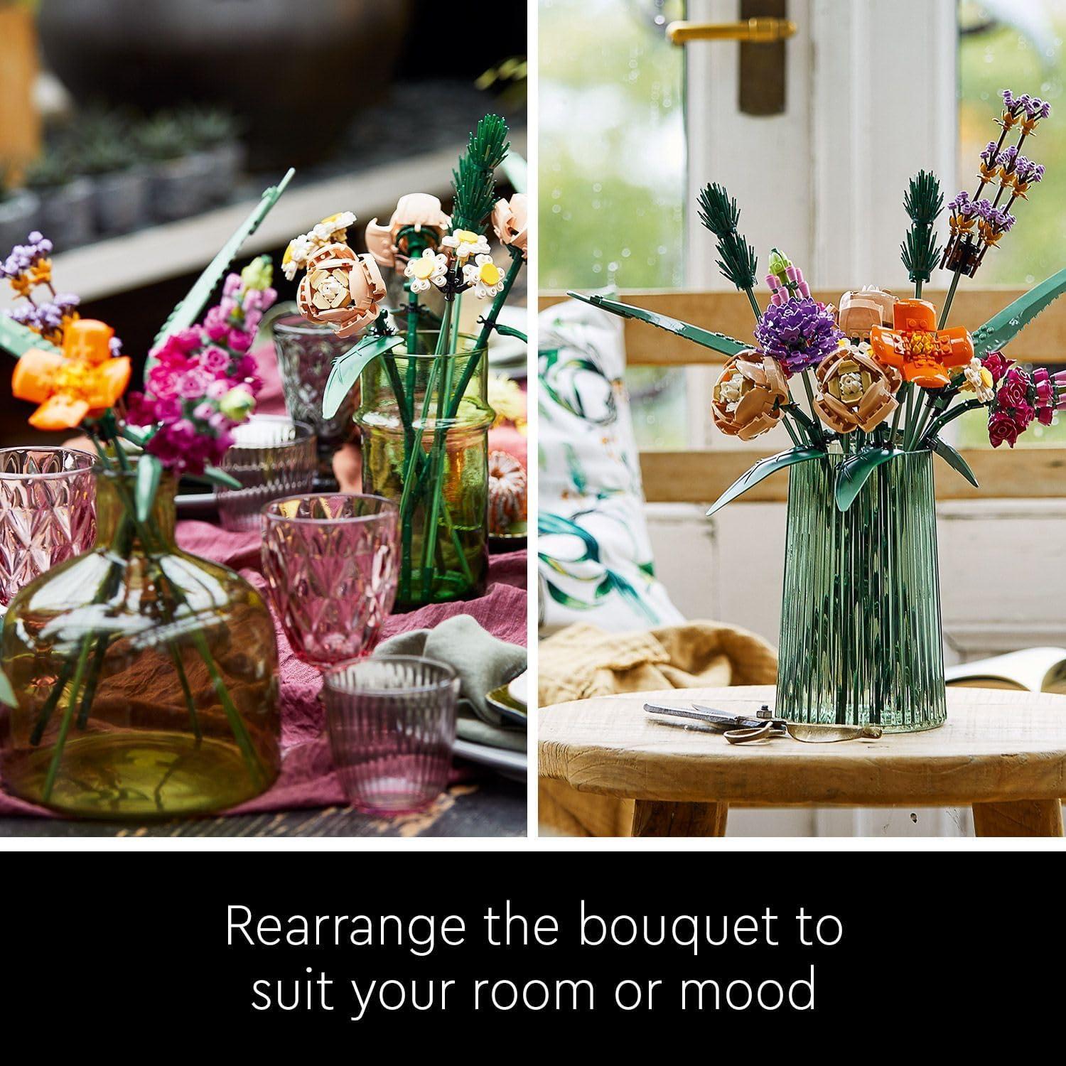 LEGO Ramo de Flores 10280 - Set de Construcción 756 Piezas