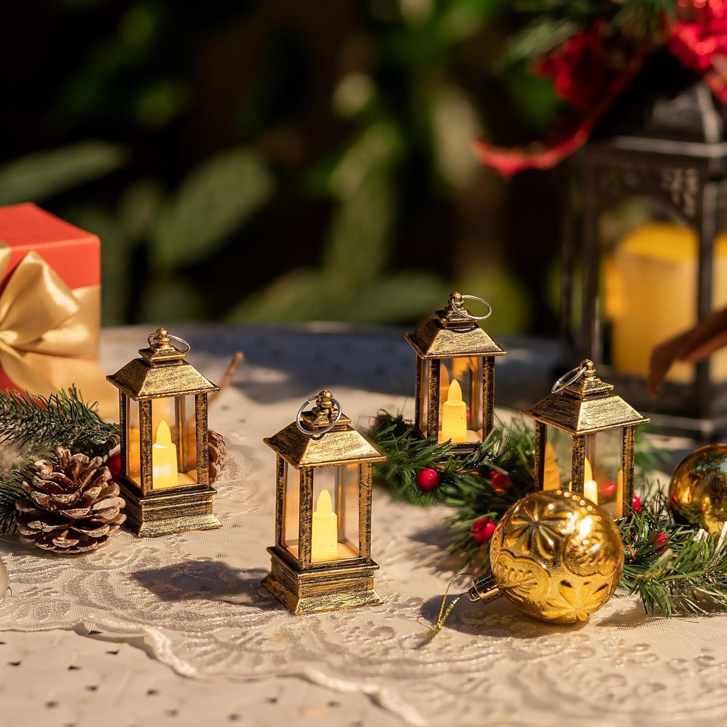 Faroles Decorativos Mini de Latón Staymoment - 24 Piezas LED