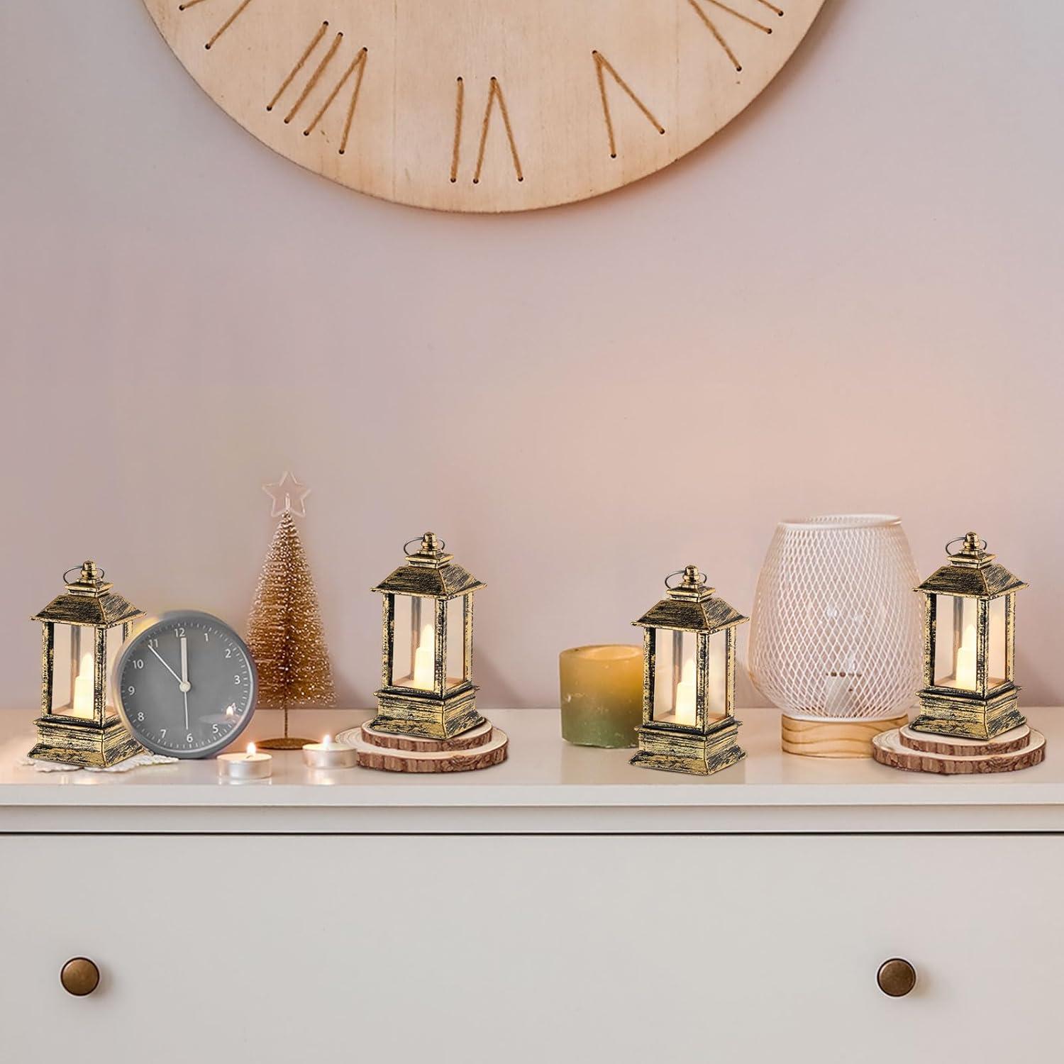 Faroles Decorativos Mini de Latón Staymoment - 24 Piezas LED