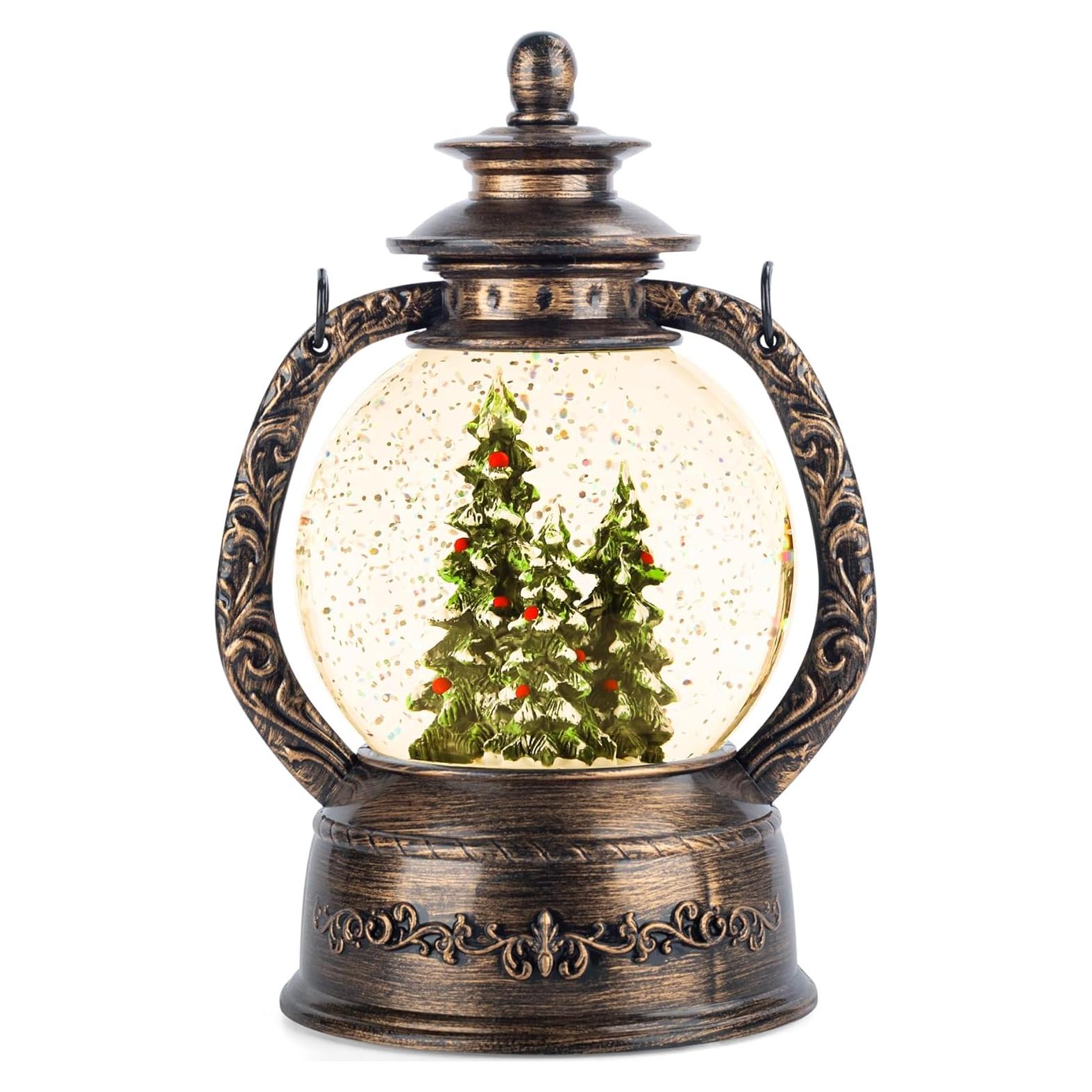 Lámpara de Globo de Nieve Musical Seschrist con Temporizador 6H