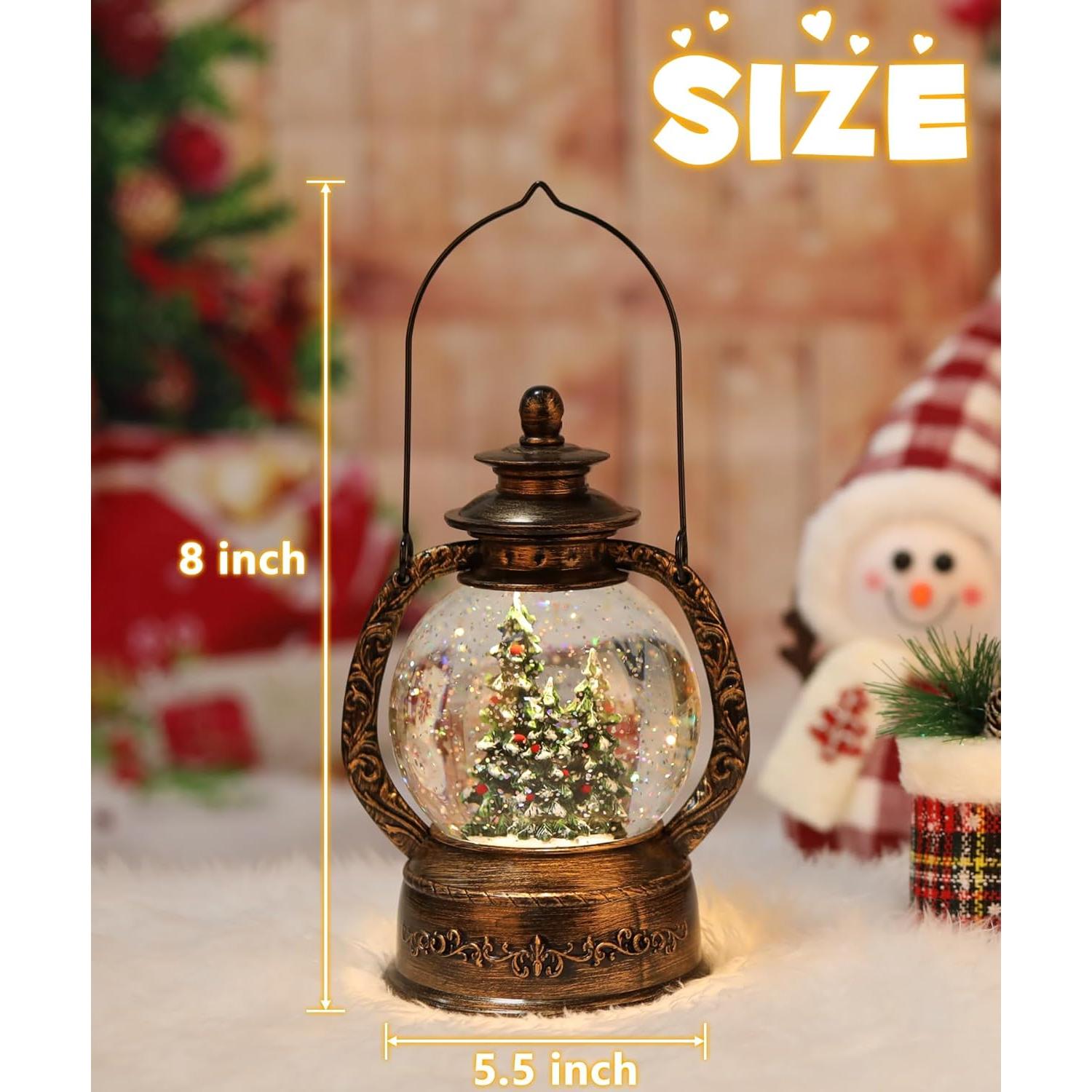 Lámpara de Globo de Nieve Musical Seschrist con Temporizador 6H