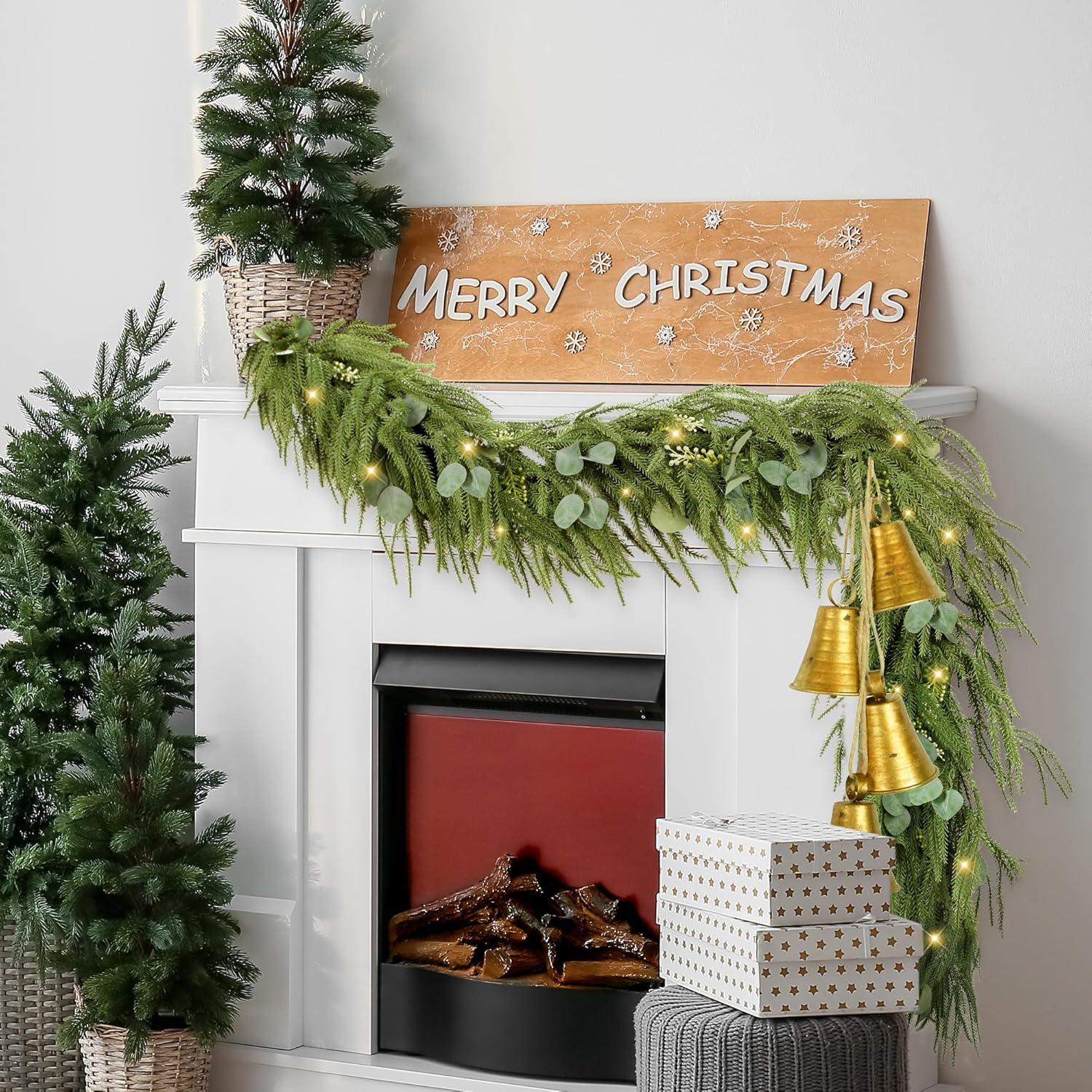 Guirnalda Navideña Sggvecsy 1.83 m Pino Norfolk Artificial