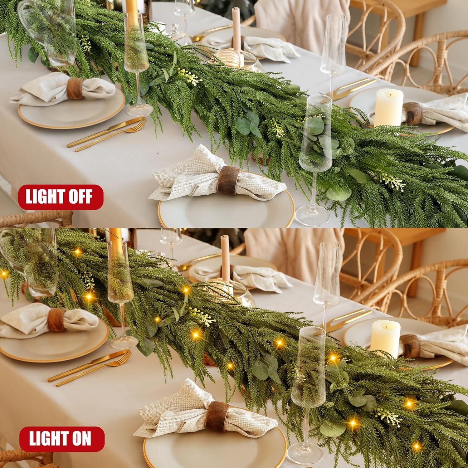 Guirnalda Navideña Sggvecsy 1.83 m Pino Norfolk Artificial