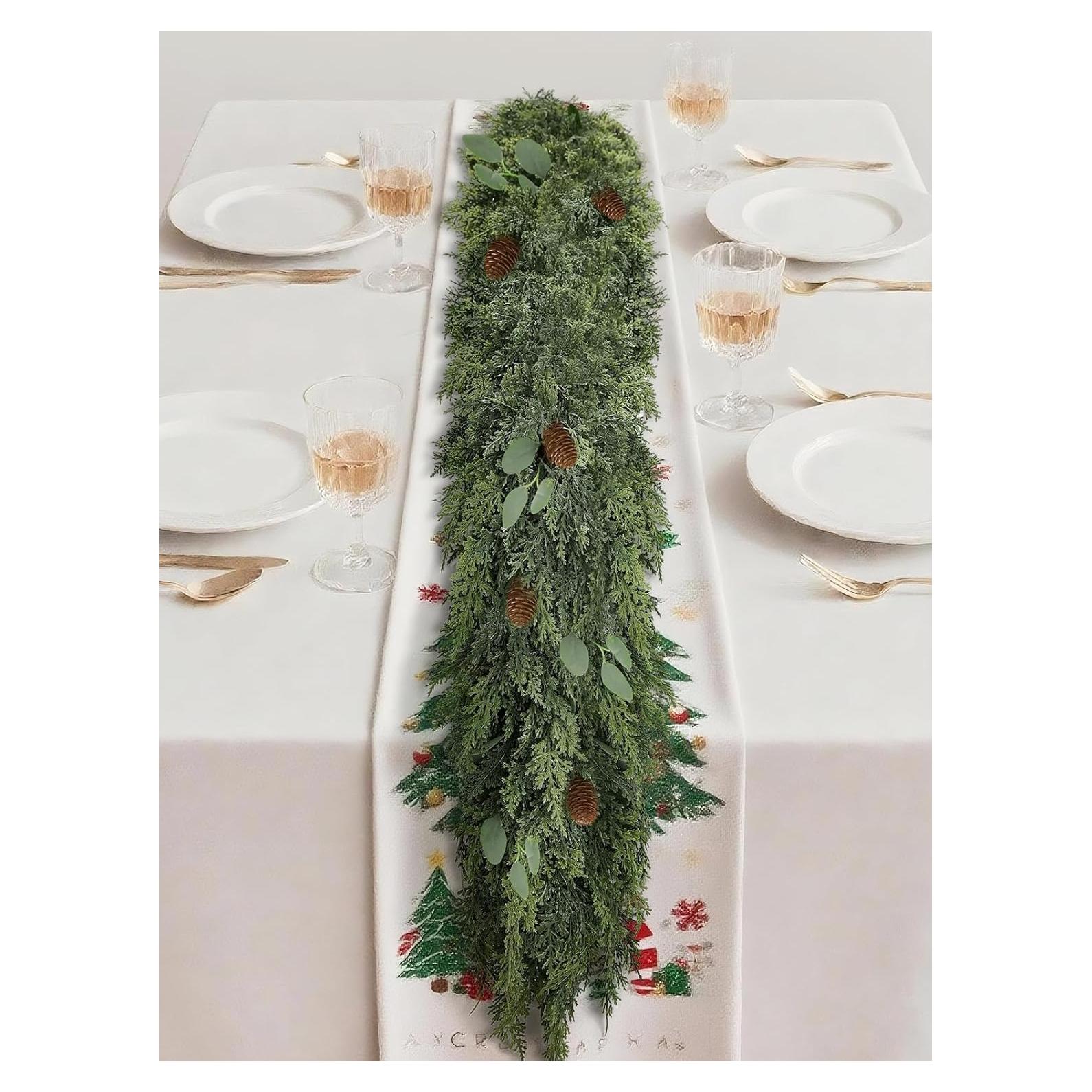 Guirnalda Artificial de Pino Norfolk 1.8m Gudegou Decorativa