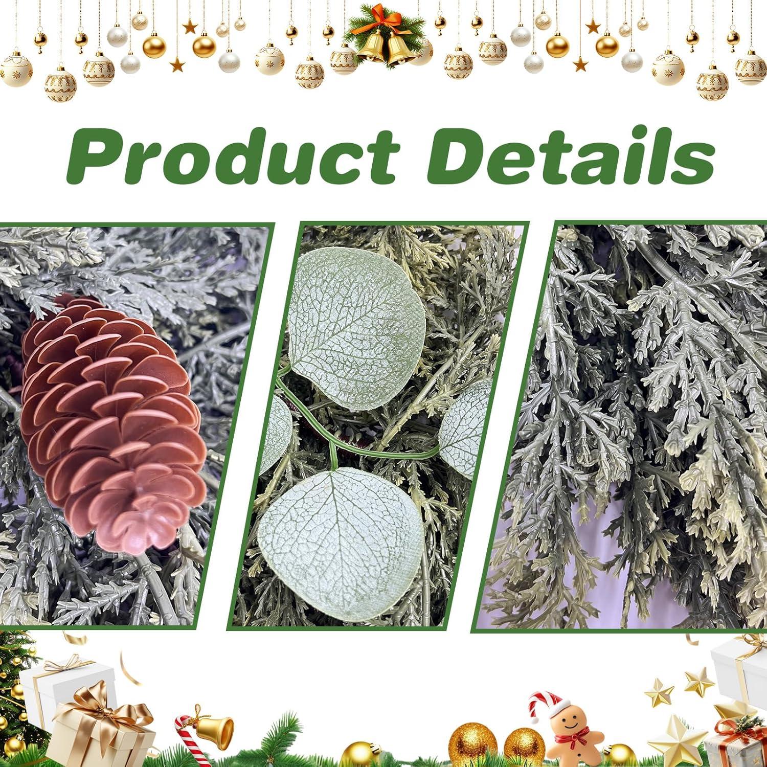 Guirnalda Artificial de Pino Norfolk 1.8m Gudegou Decorativa