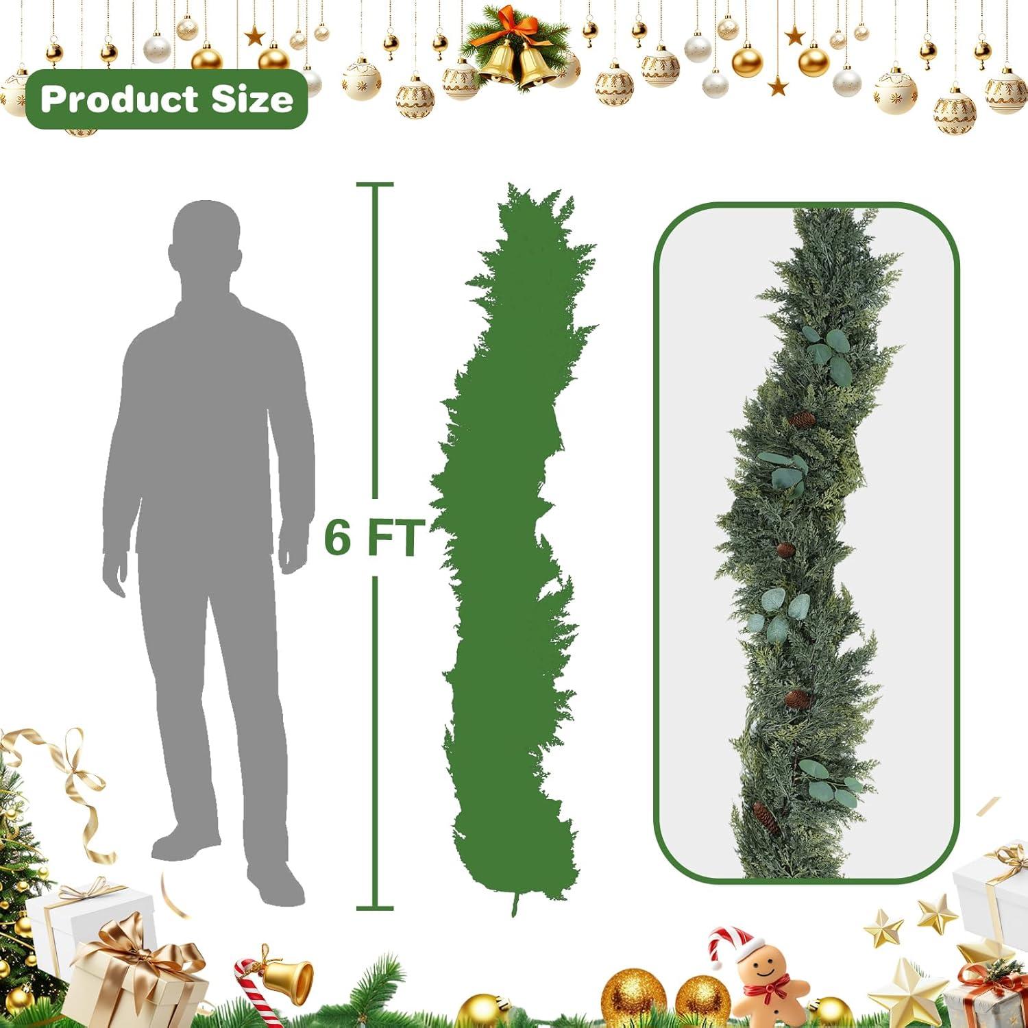 Guirnalda Artificial de Pino Norfolk 1.8m Gudegou Decorativa