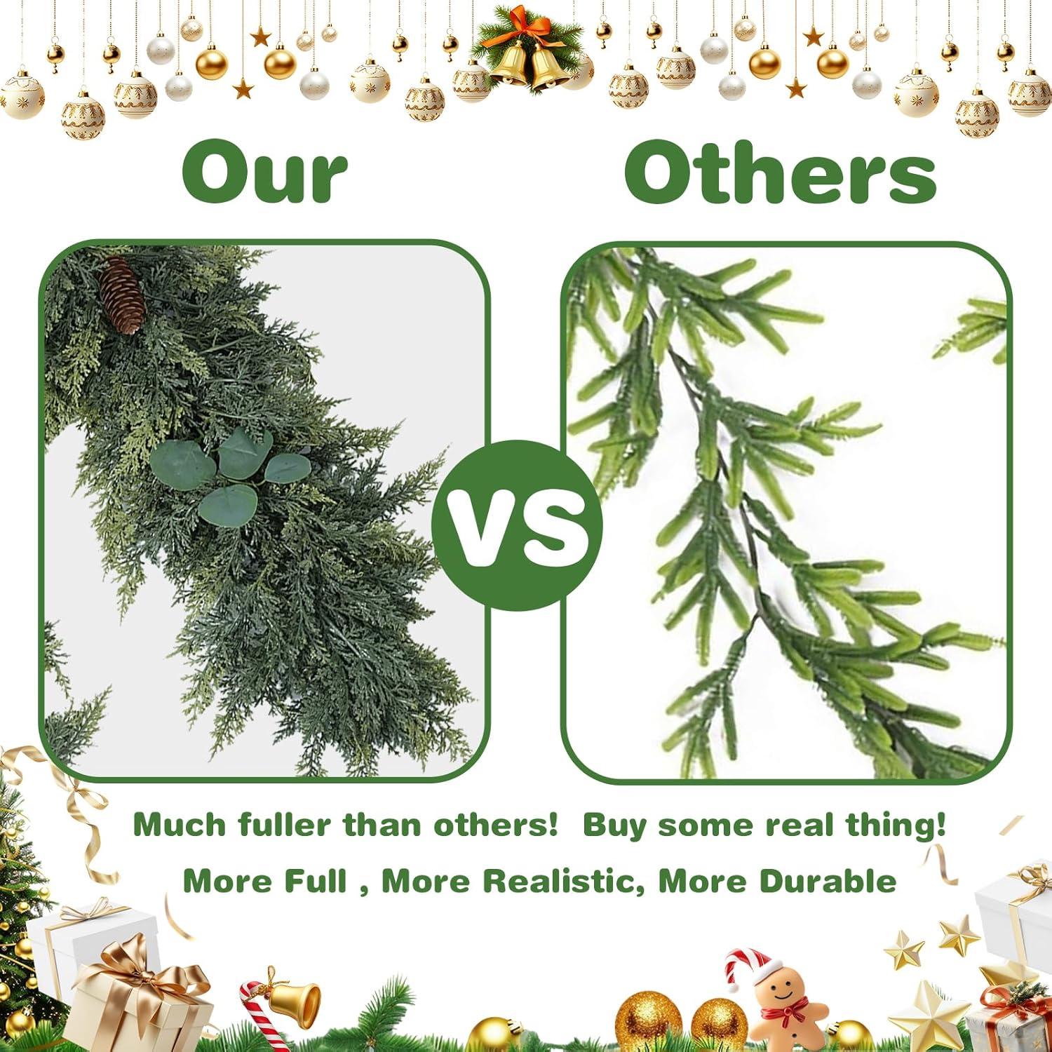 Guirnalda Artificial de Pino Norfolk 1.8m Gudegou Decorativa