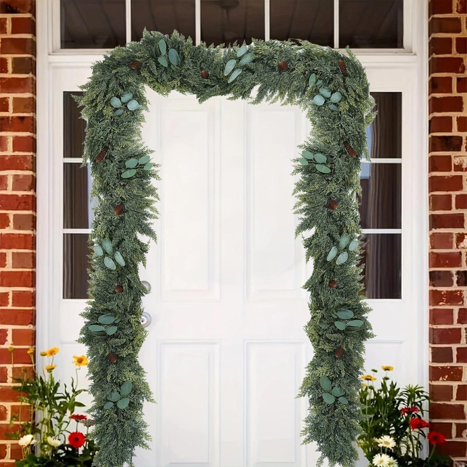 Guirnalda Artificial de Pino Norfolk 1.8m Gudegou Decorativa