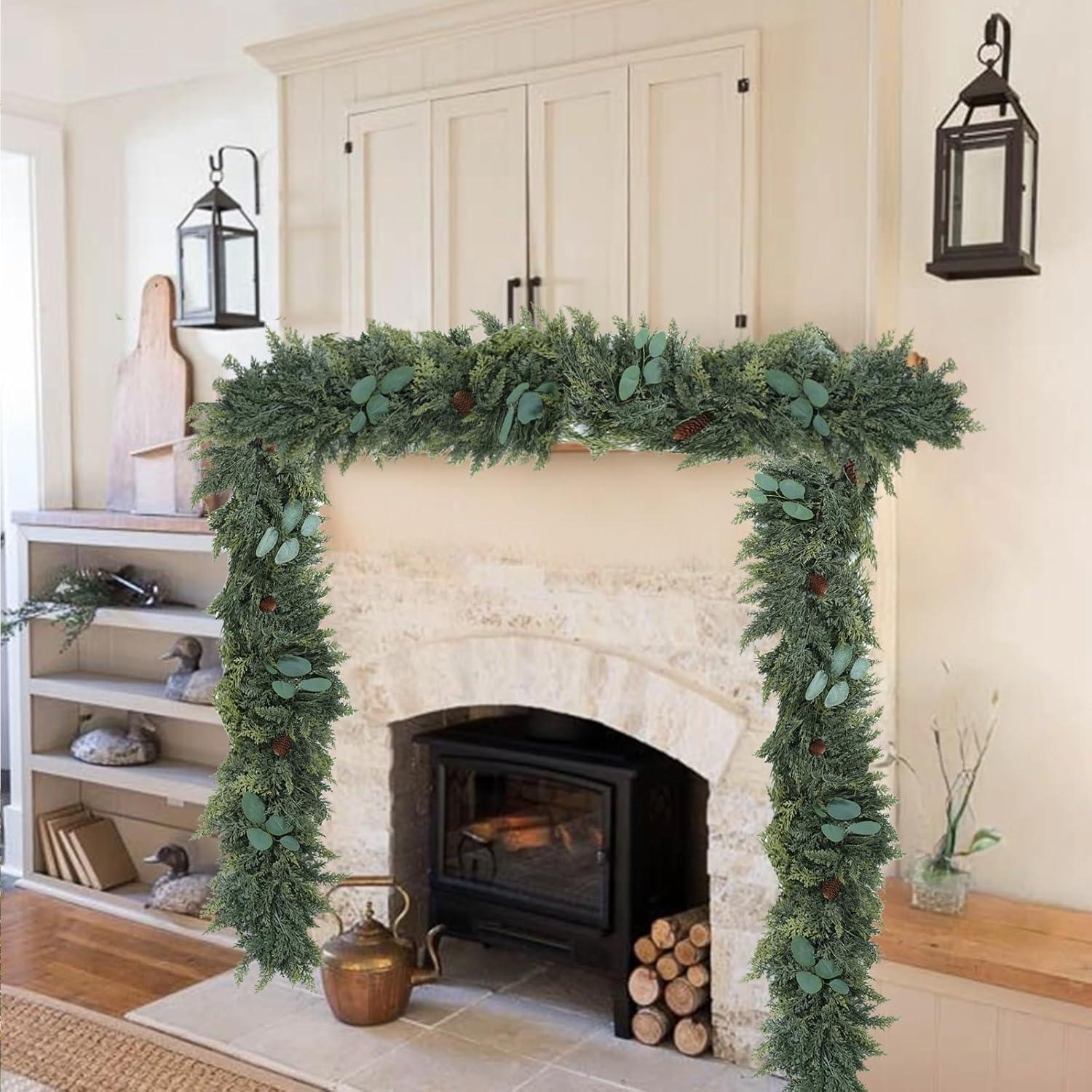 Guirnalda Artificial de Pino Norfolk 1.8m Gudegou Decorativa