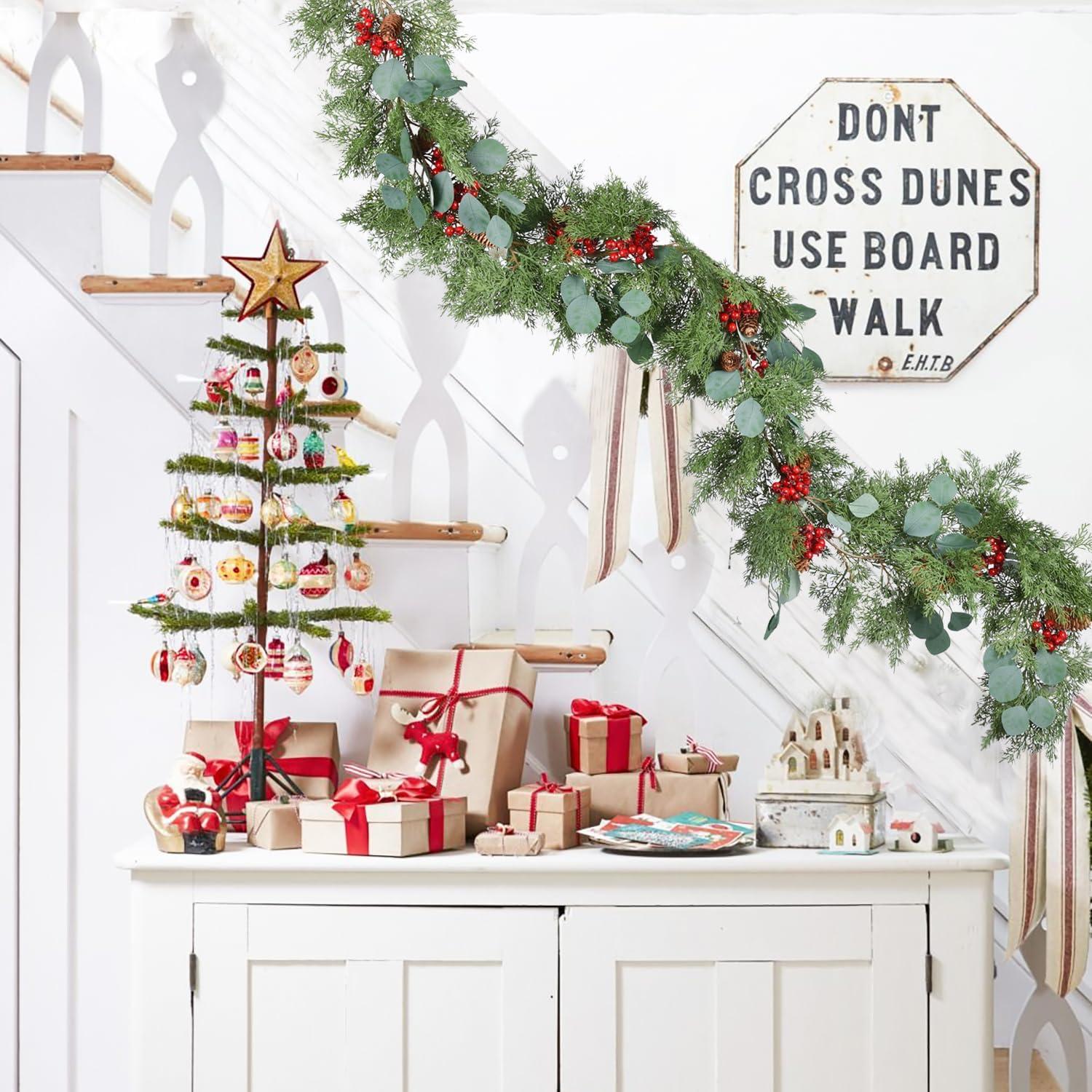 Guirnalda Navideña de Pino 1.83m DearHouse HD-1341 con Baya Roja