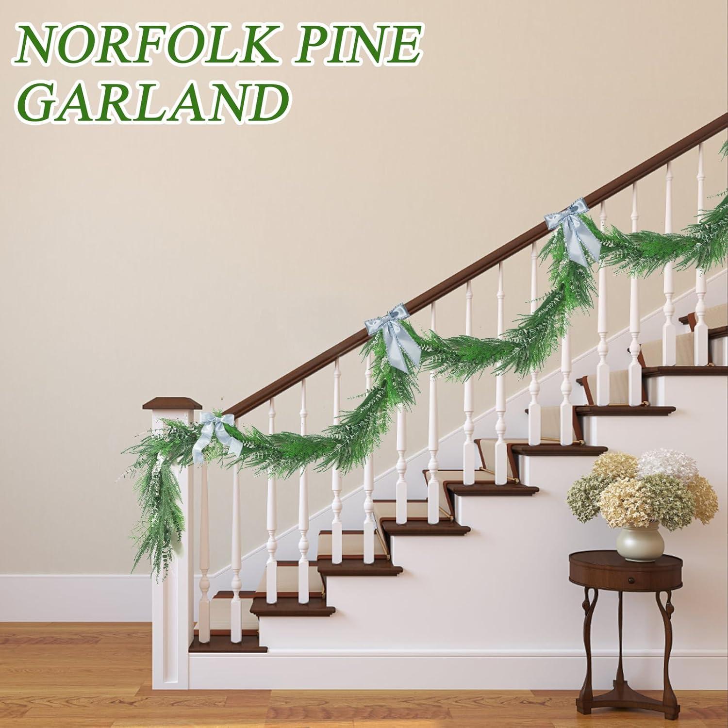 Guirnalda Artificial Eucalipto Norfolk 1.83m con Luces TISEMENT