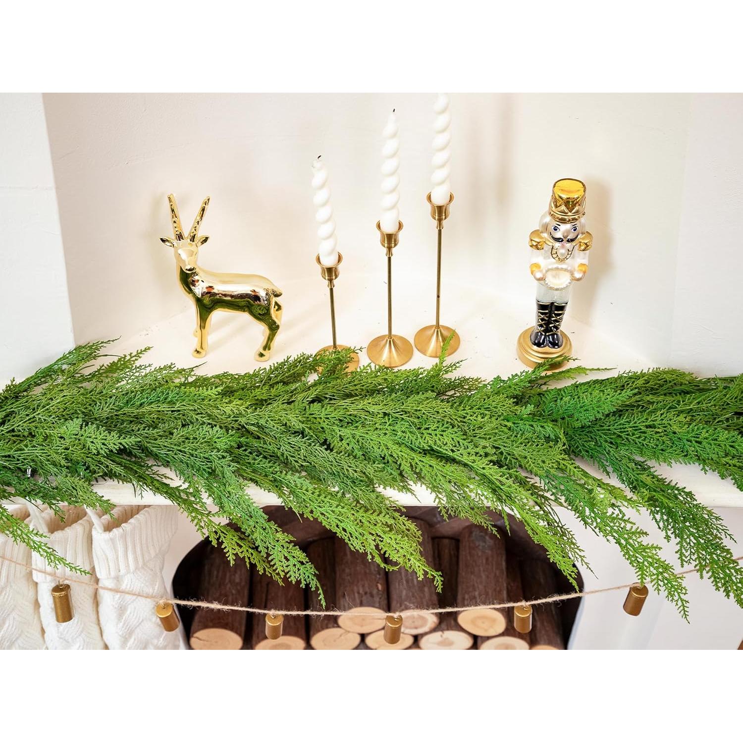 Guirnalda de Cedro 180 cm Green Moon Clásica Decoración Navideña