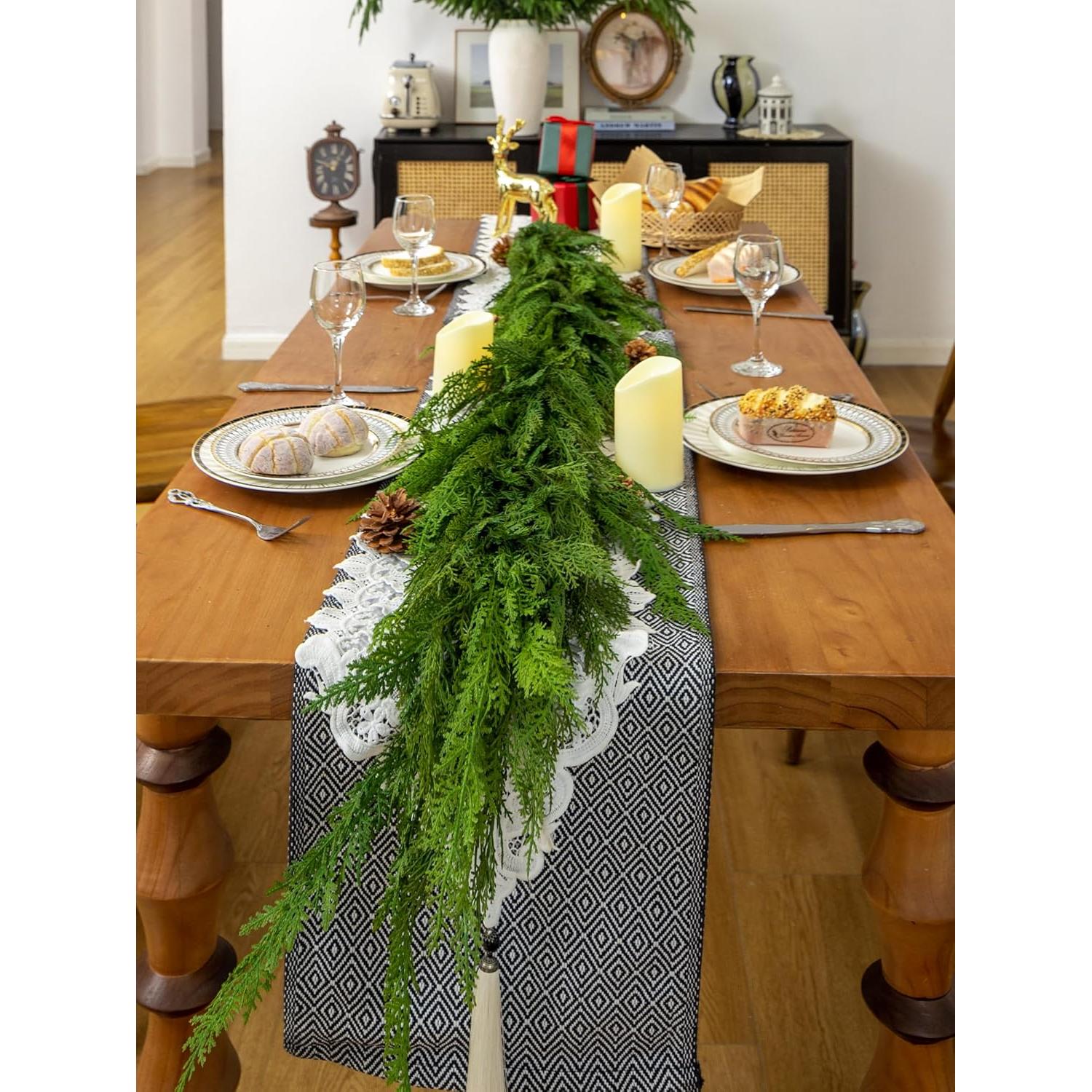 Guirnalda de Cedro 180 cm Green Moon Clásica Decoración Navideña