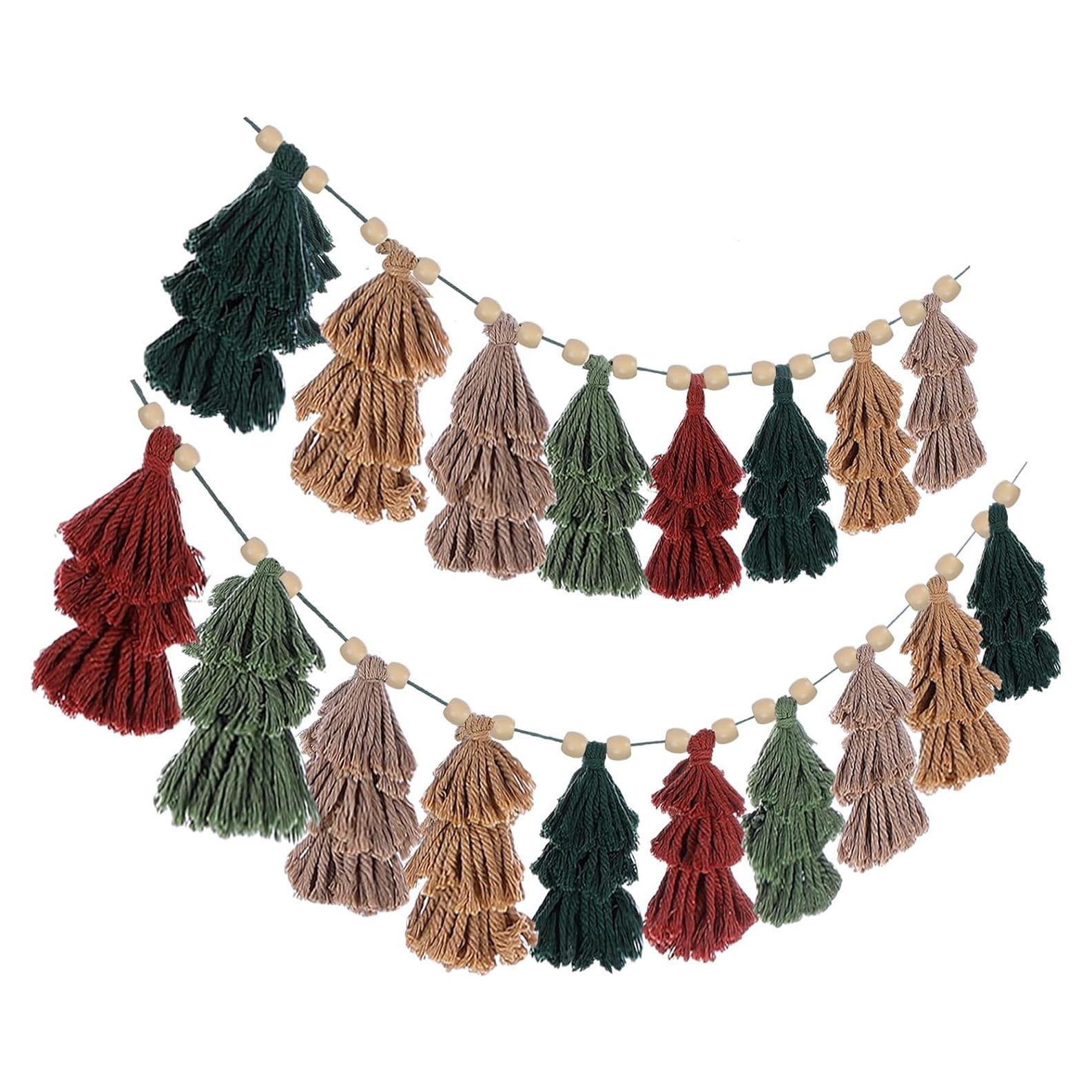 Guirnalda de Borlas Navideña Breling 2 Pcs 152 cm Neutro